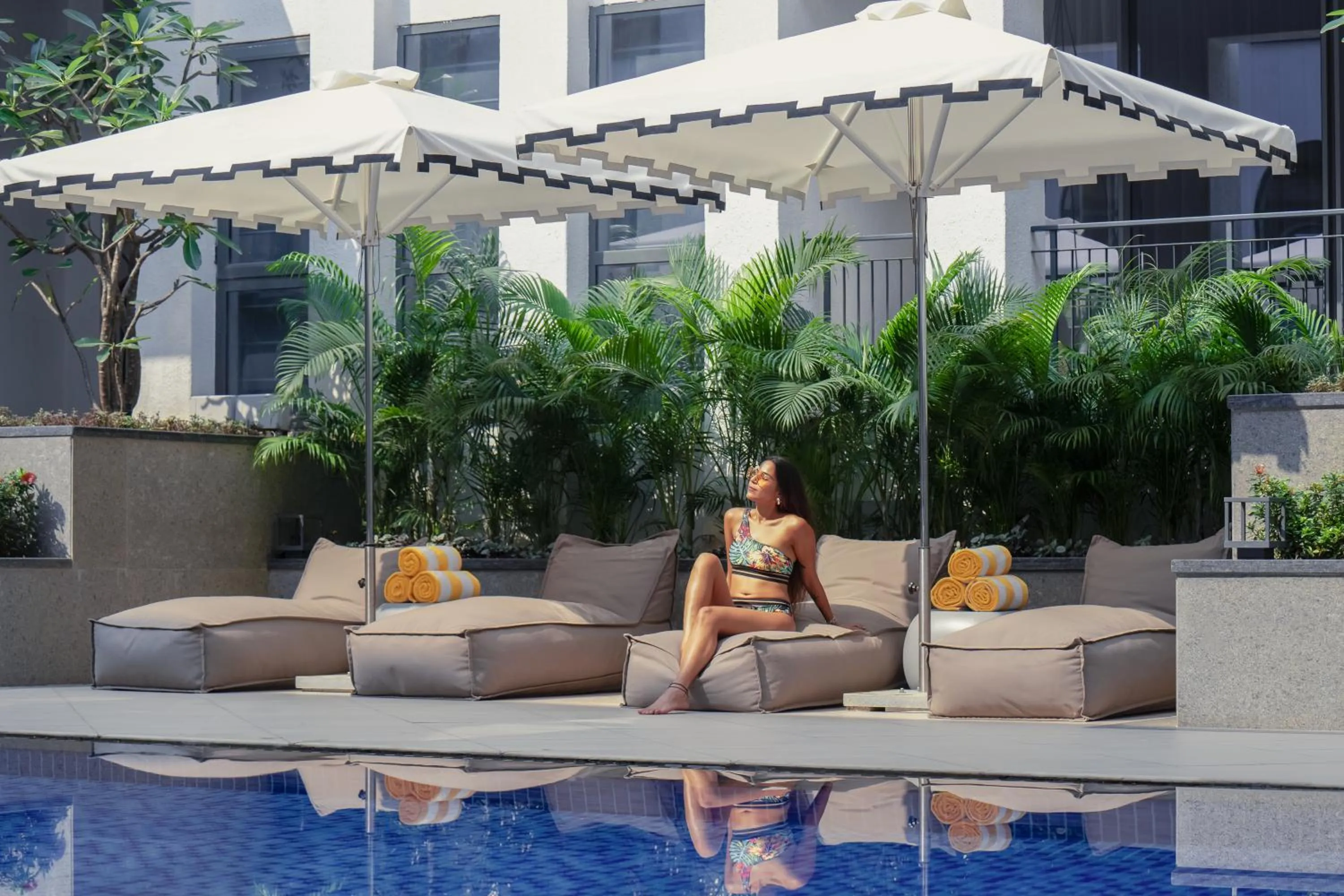 Pool view in The Astor - All Suites Hotel Candolim Goa