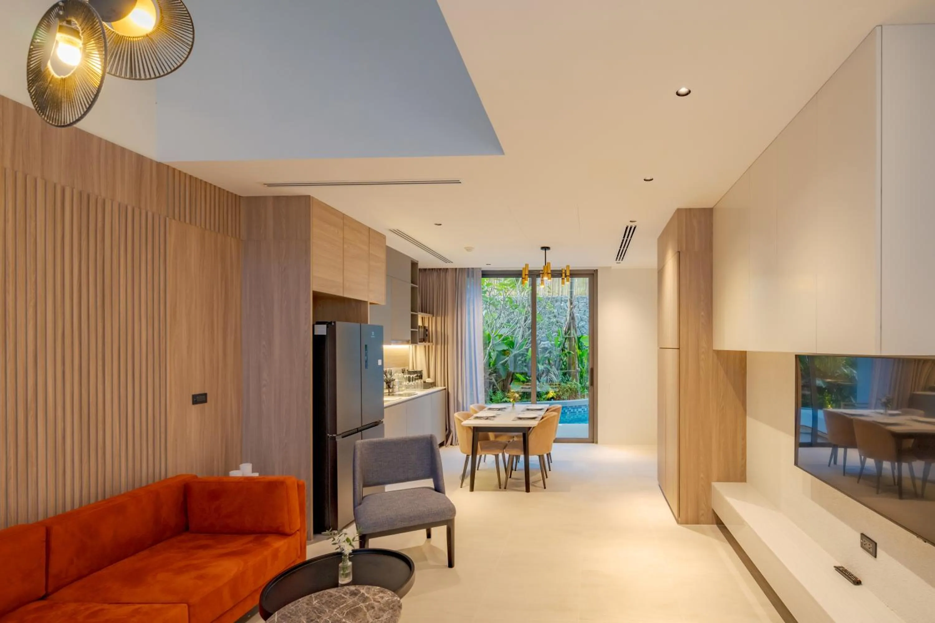 Kitchen or kitchenette in La Green Hotel and Residence