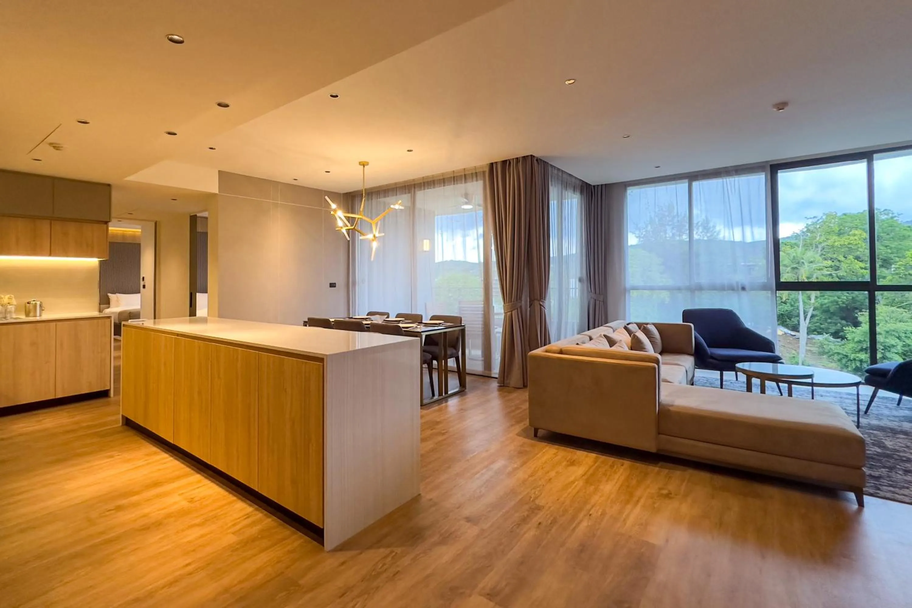 Kitchen or kitchenette in La Green Hotel and Residence