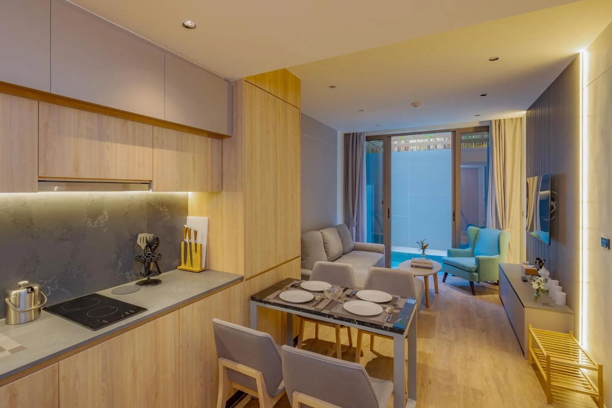 Living room in La Green Hotel and Residence