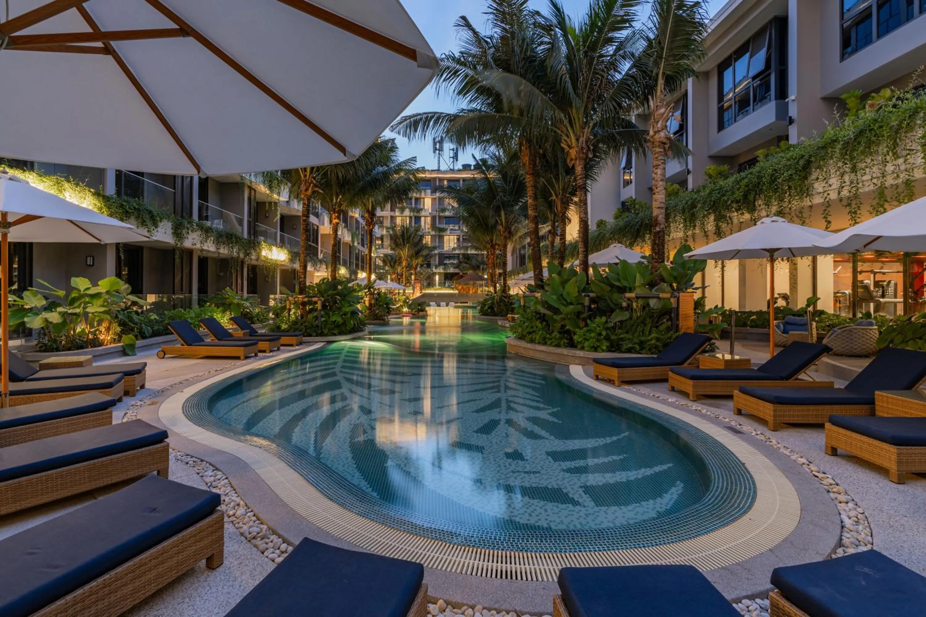 Property building in La Green Hotel and Residence