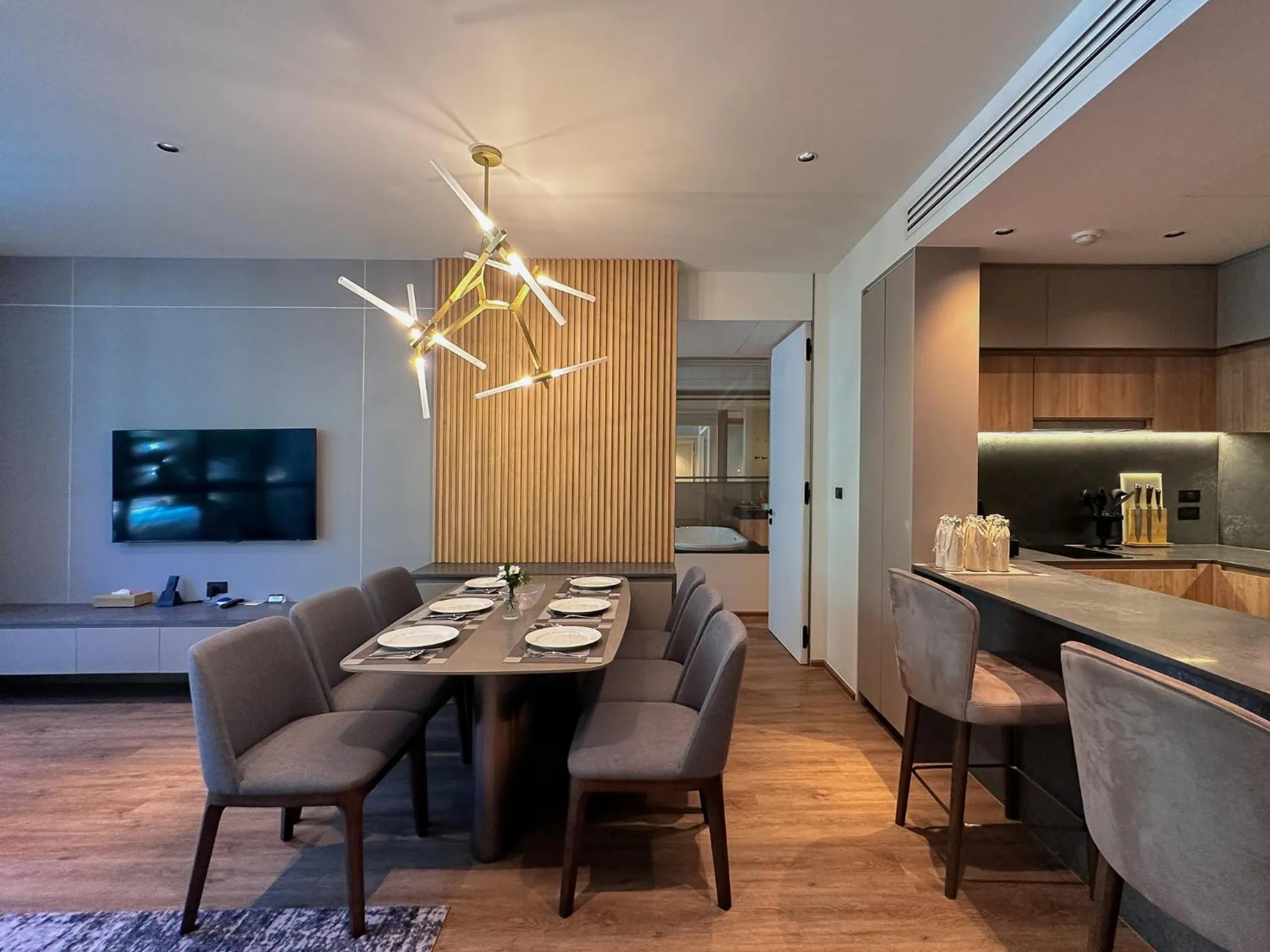 TV and multimedia in La Green Hotel and Residence