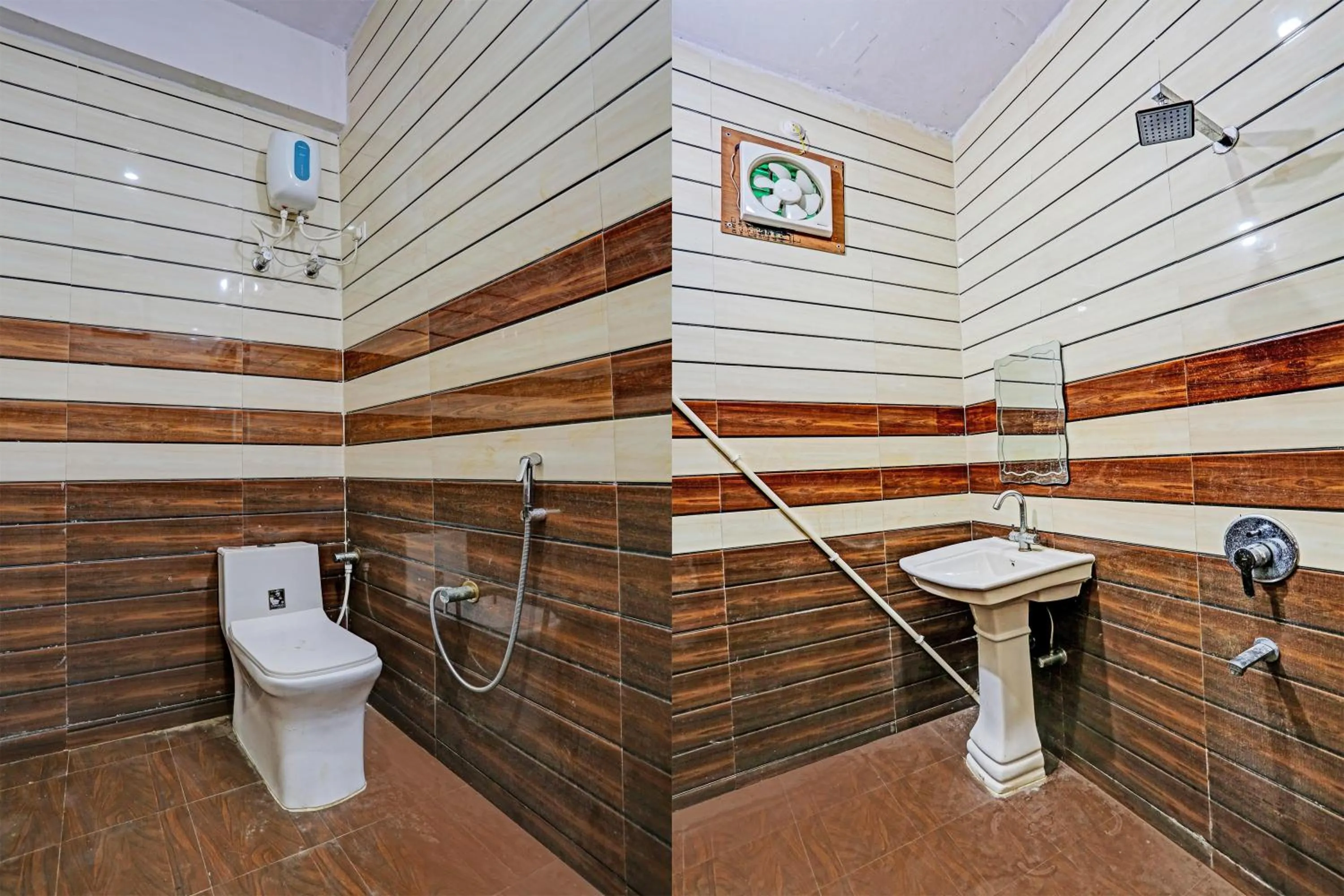 Bathroom in Hotel O Mahak Hotel & Restaurant