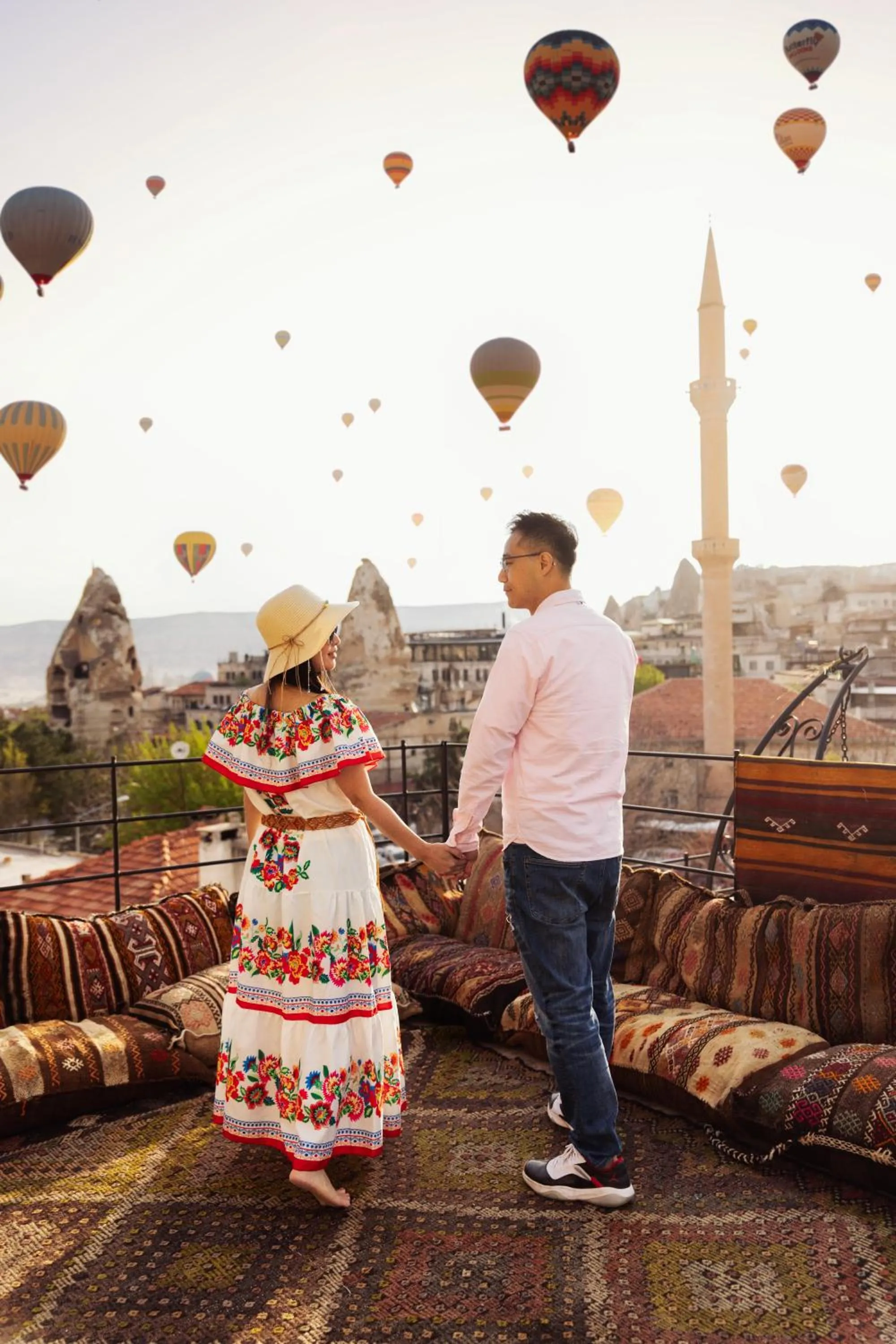 People in Noah's Ark Cave Hotel