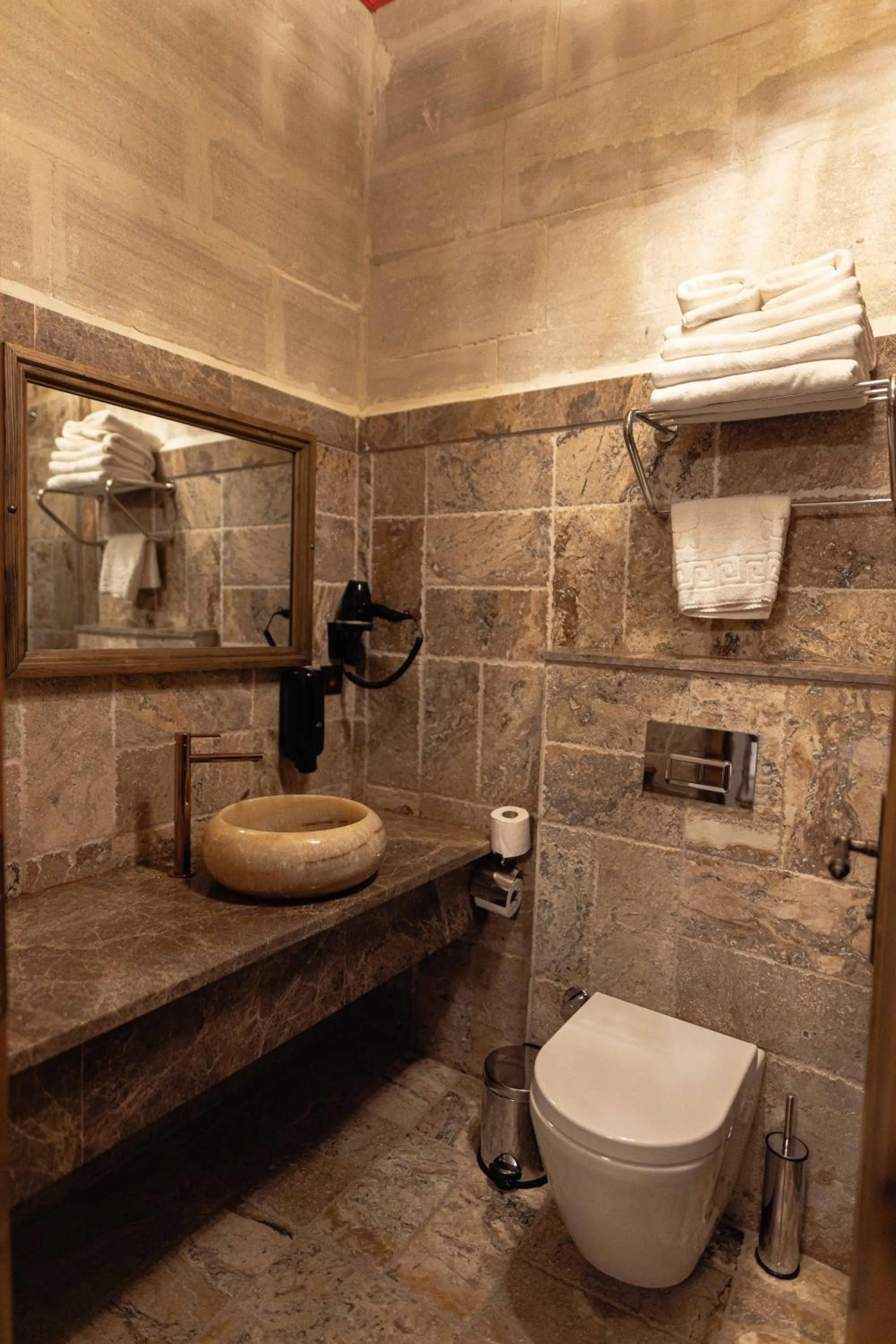 Shower in Noah's Ark Cave Hotel