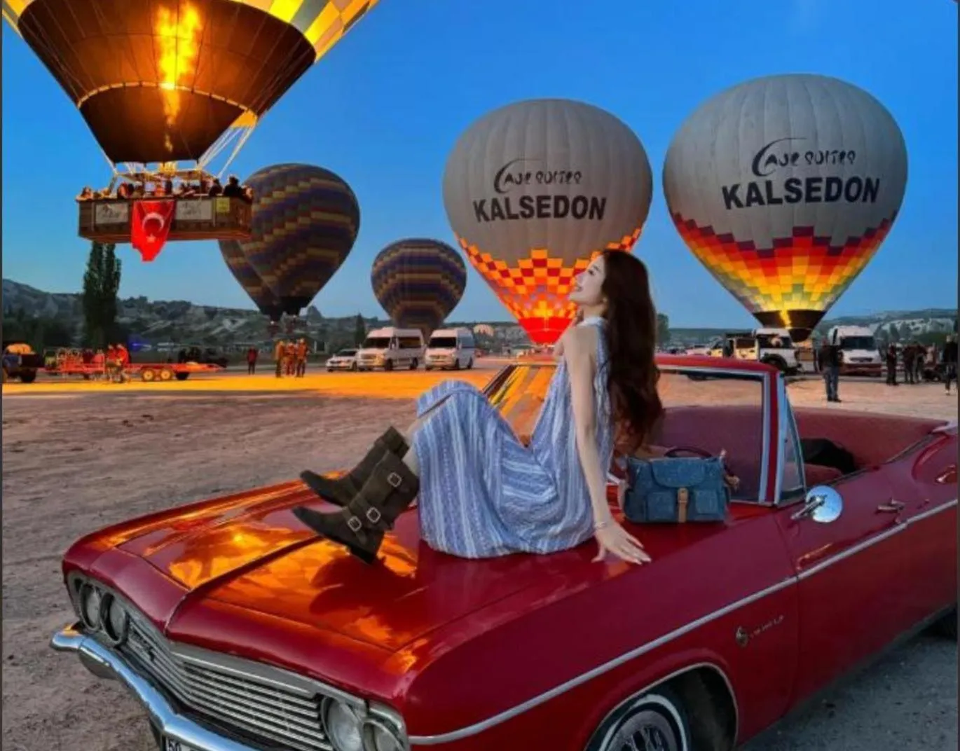 People in Noah's Ark Cave Hotel