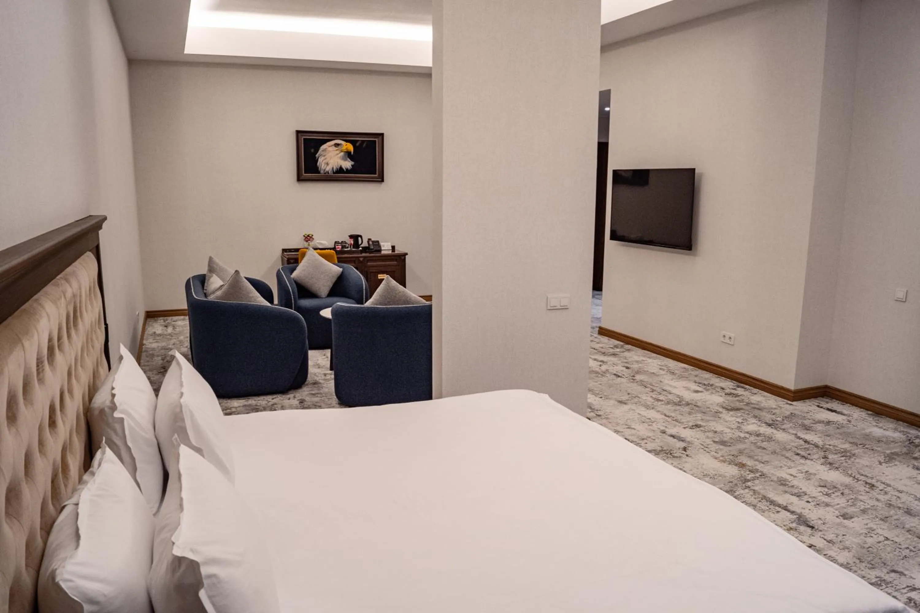 Bed in Grand Plaza Hotel Samarkand