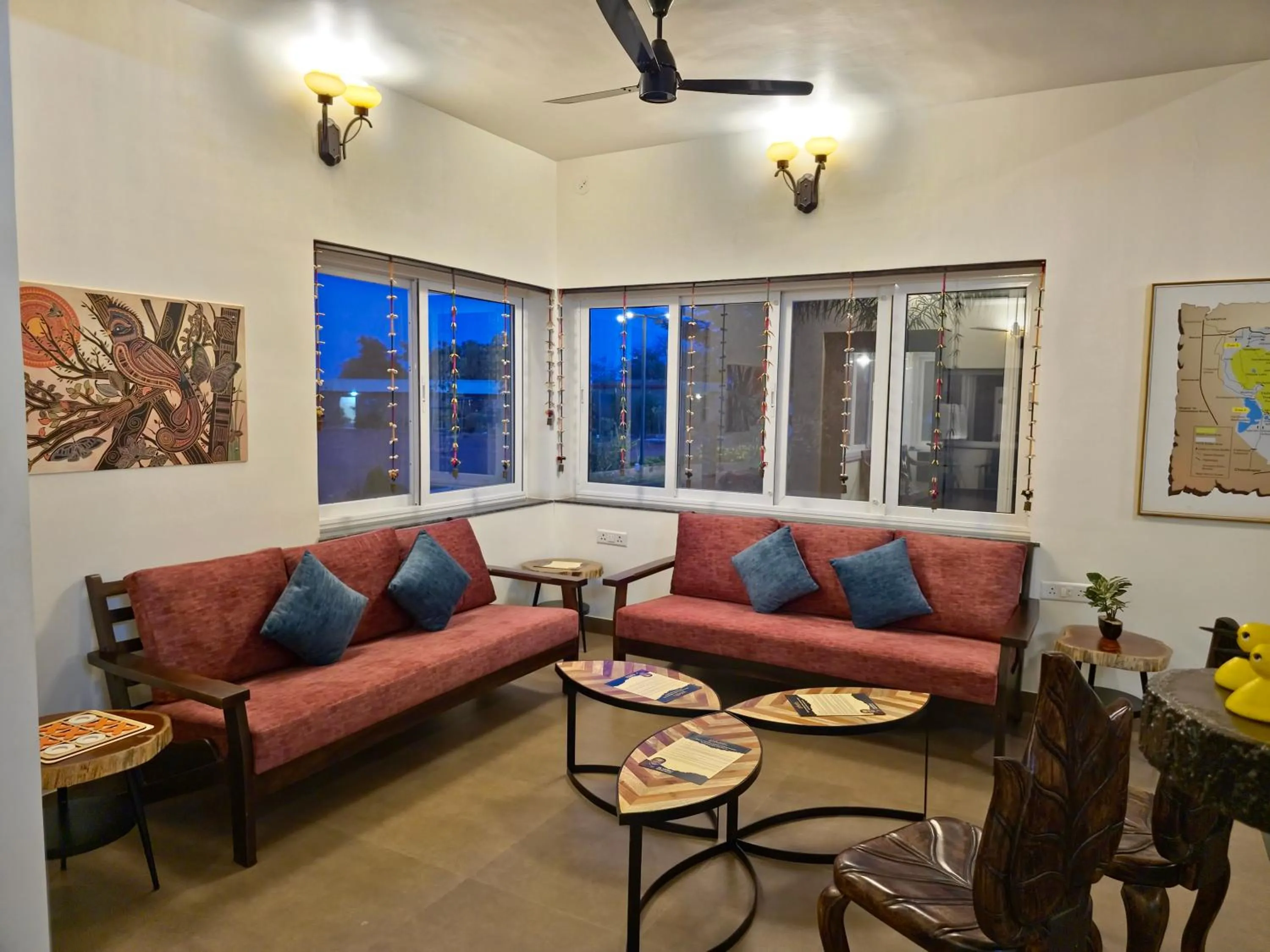 Lobby or reception in Tathastu Tadoba