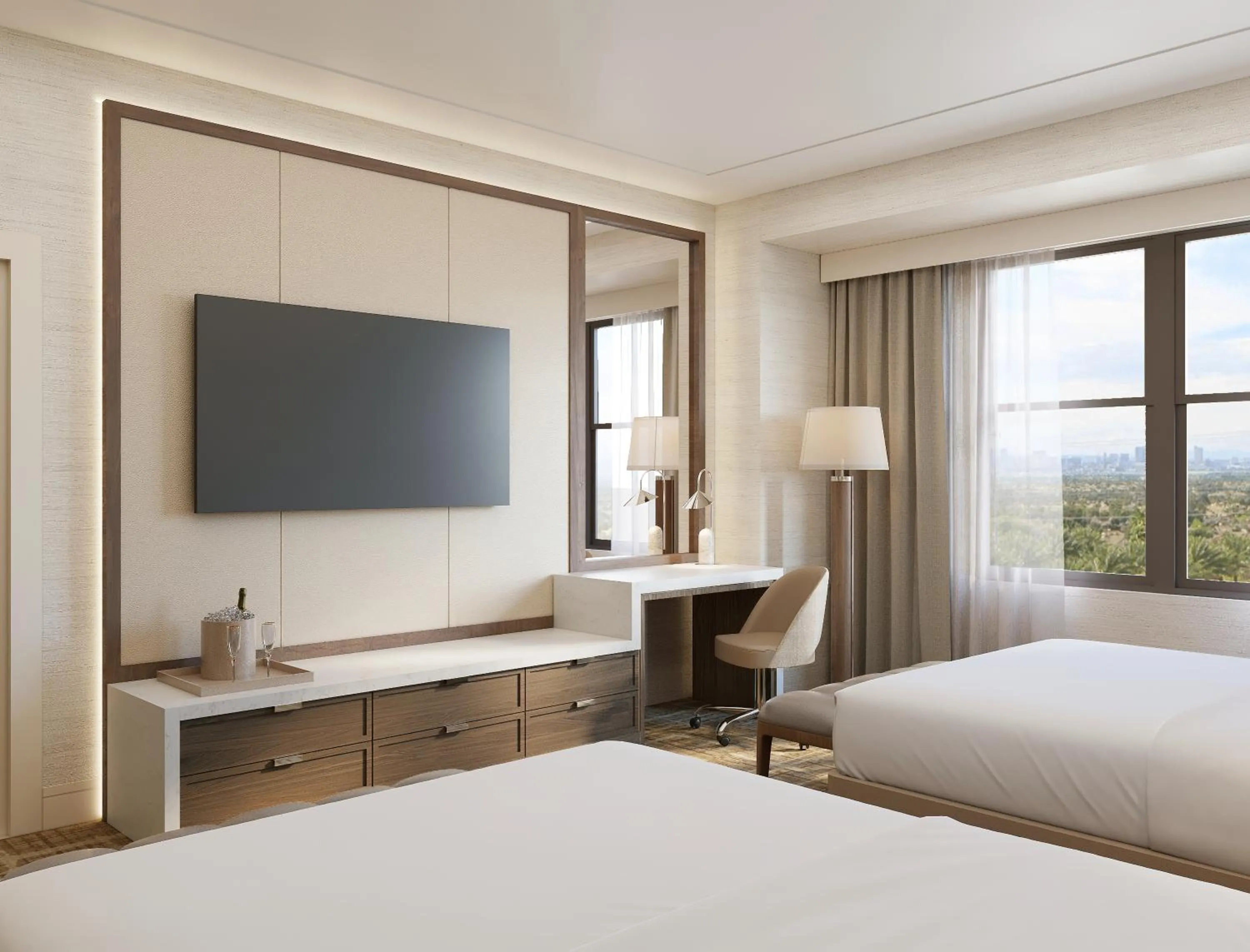 TV and multimedia, Bed in Green Valley Ranch Resort Spa Casino