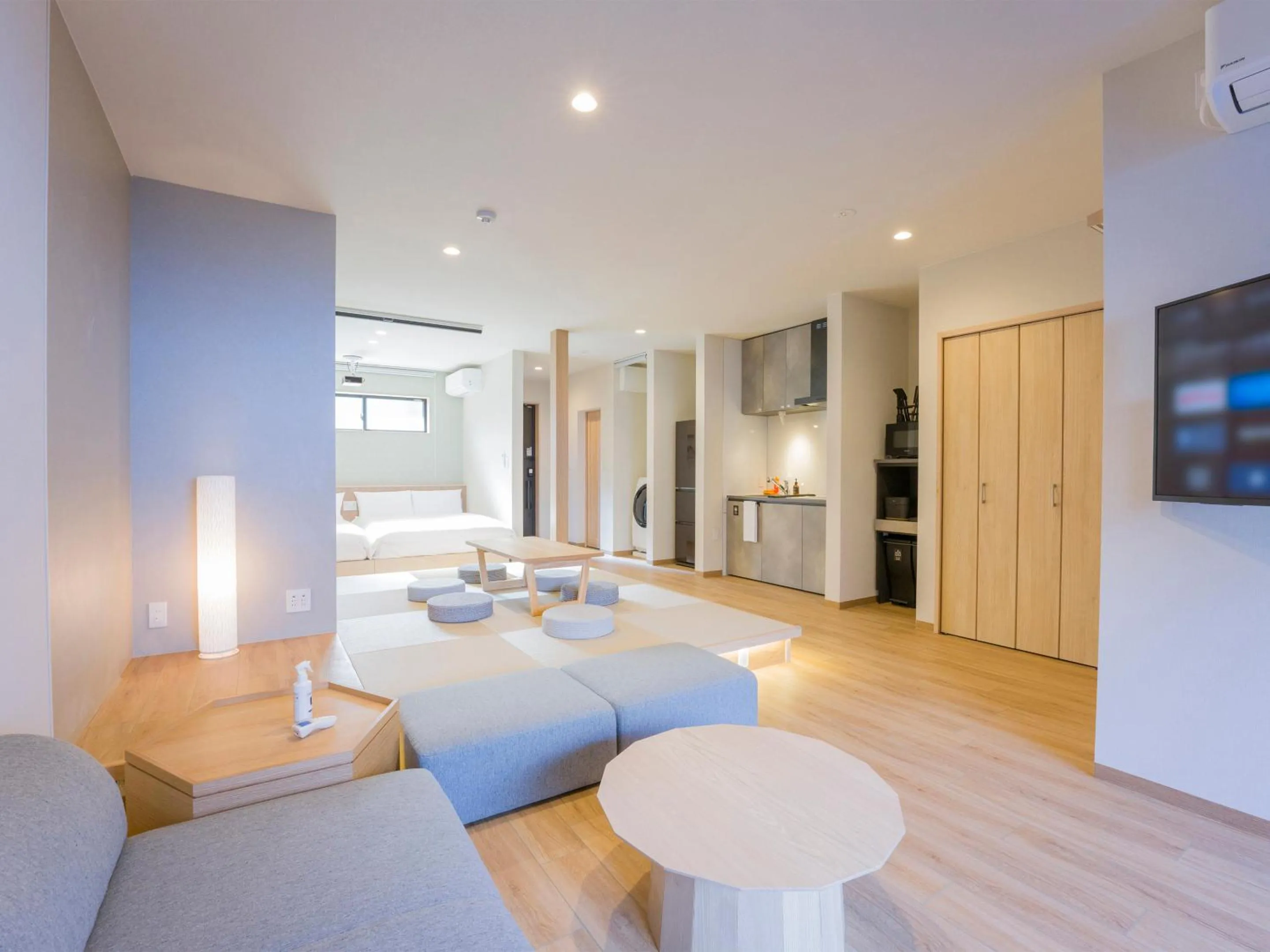 Dining area, Bed in Rakuten STAY Nikko Hoden