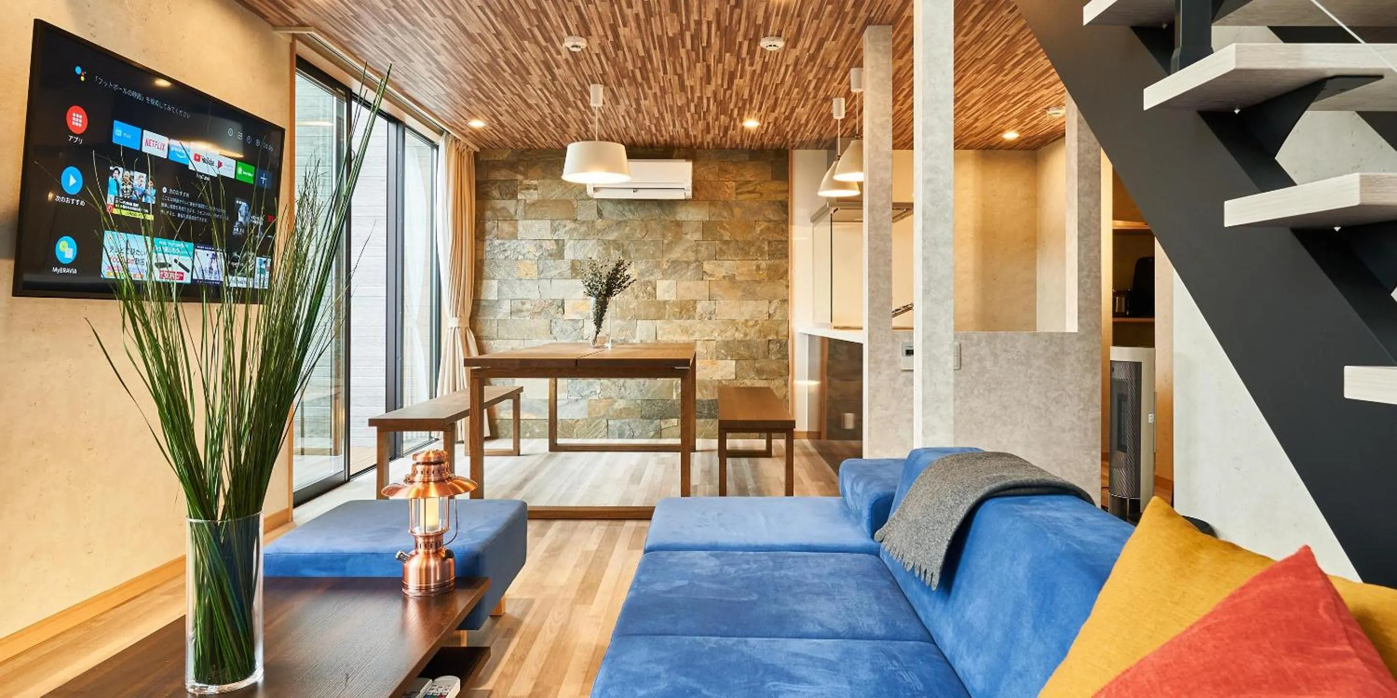 Living room in Rakuten STAY VILLA Yamanakako