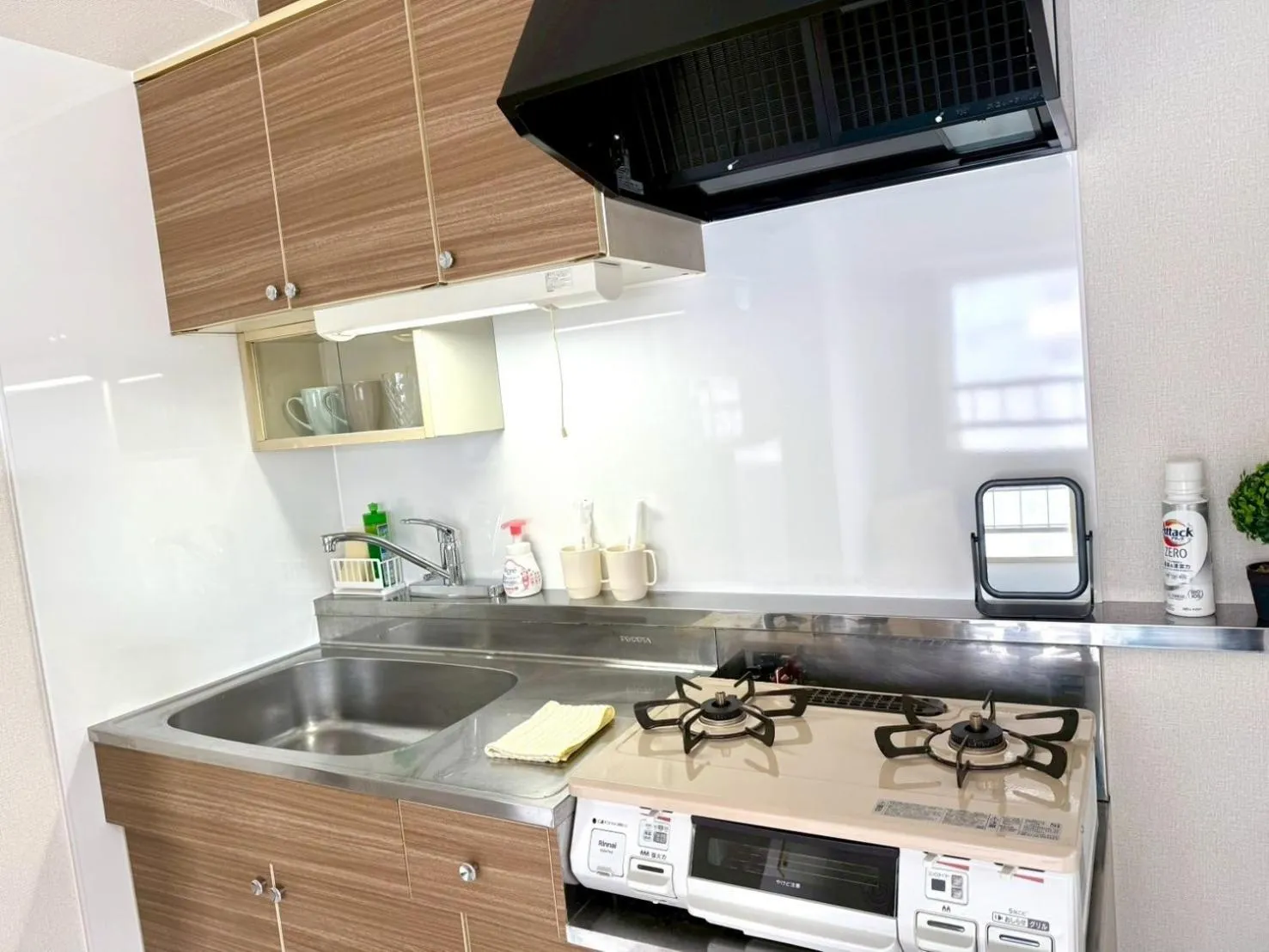 Kitchen or kitchenette in KIYAZA Space Sapporo 2