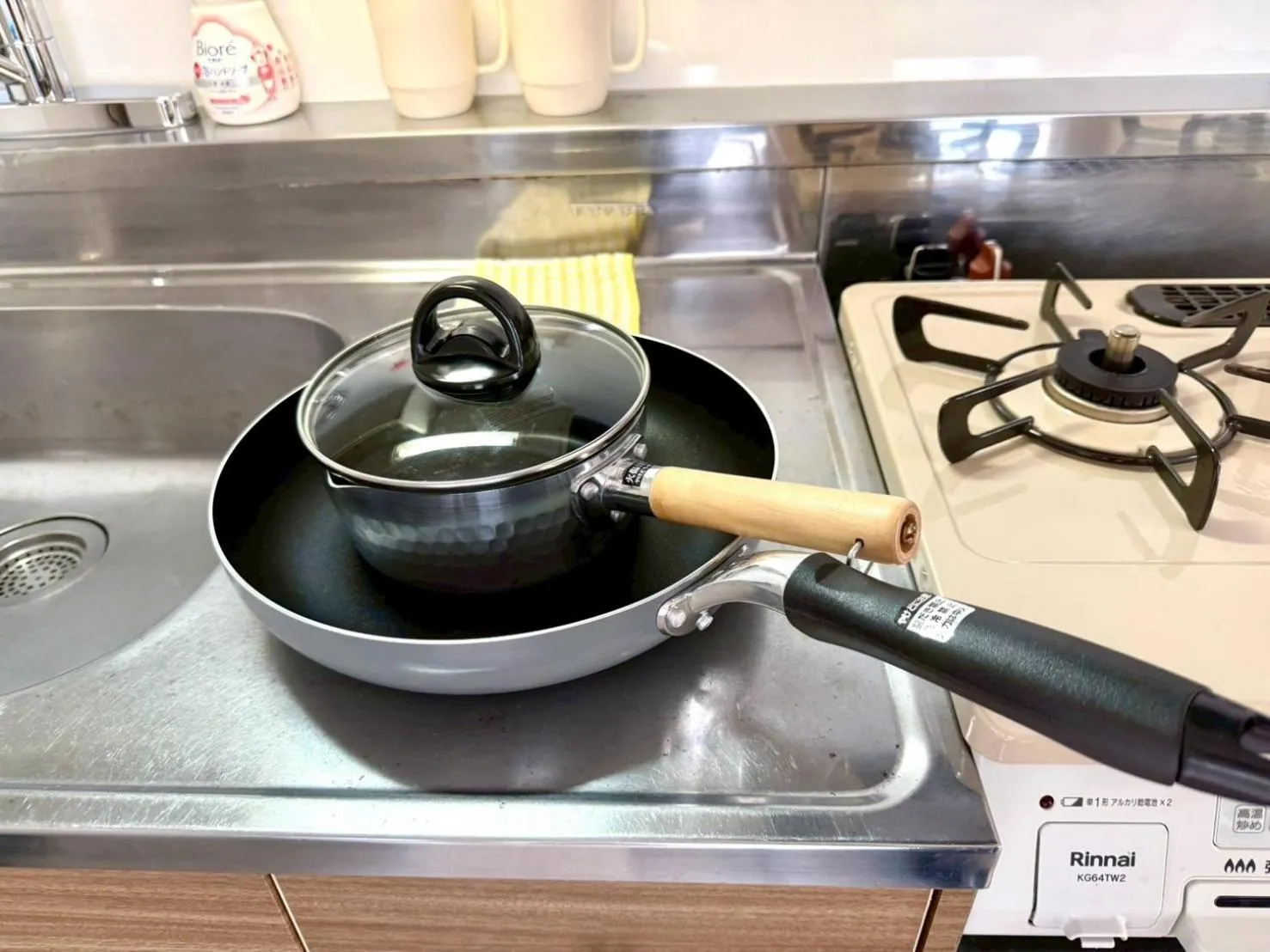 Kitchen or kitchenette in KIYAZA Space Sapporo 2