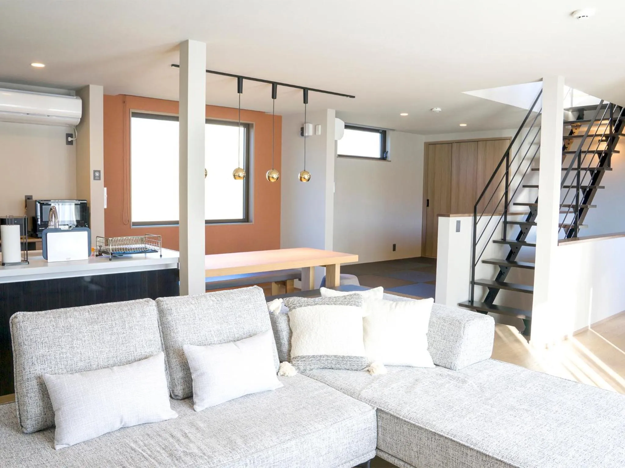 Living room in Rakuten STAY Fuji Kawaguchiko Station