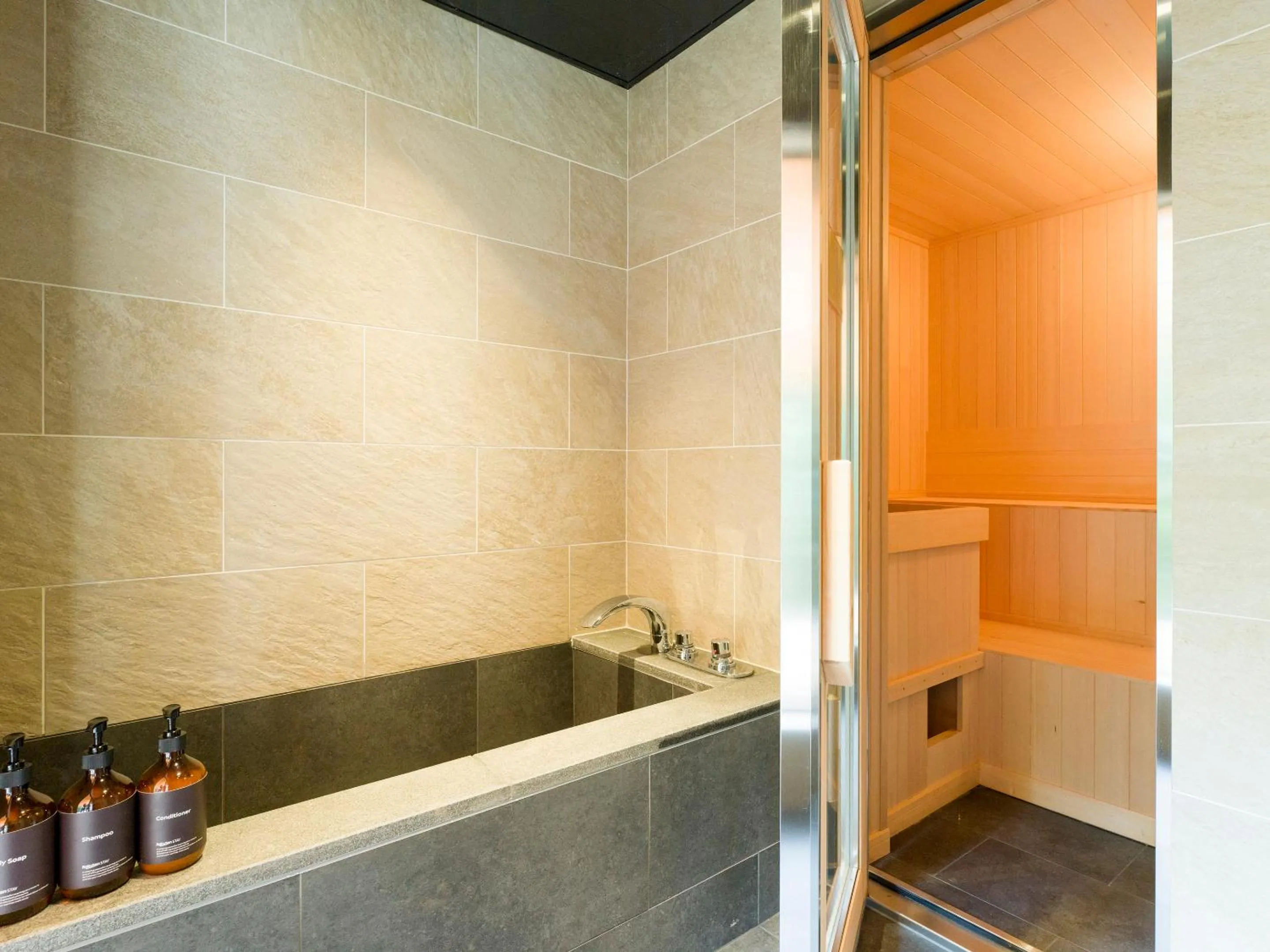 Sauna in Rakuten STAY VILLA Kamogawa