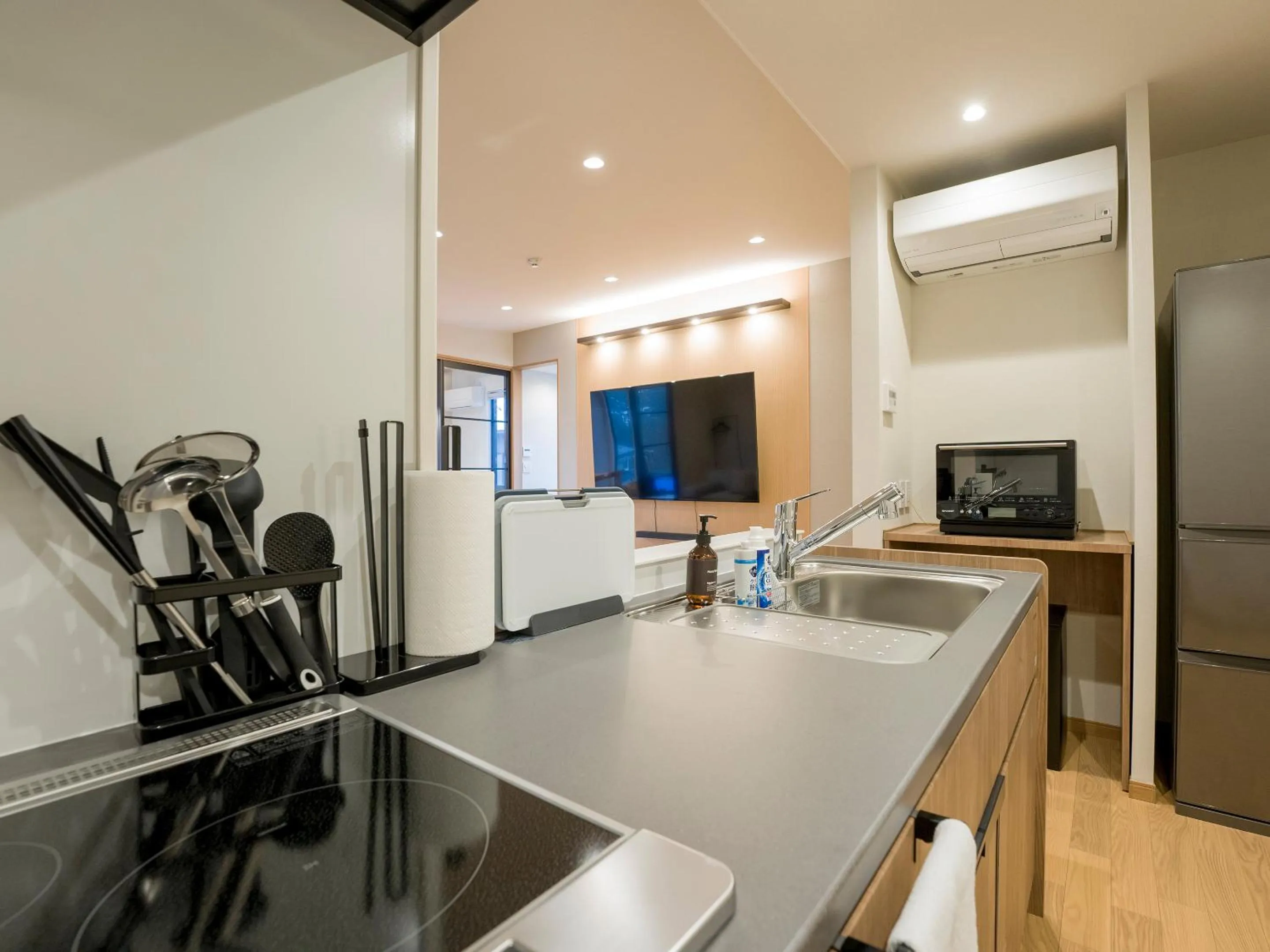 kitchen in Rakuten STAY VILLA Yatsugatake