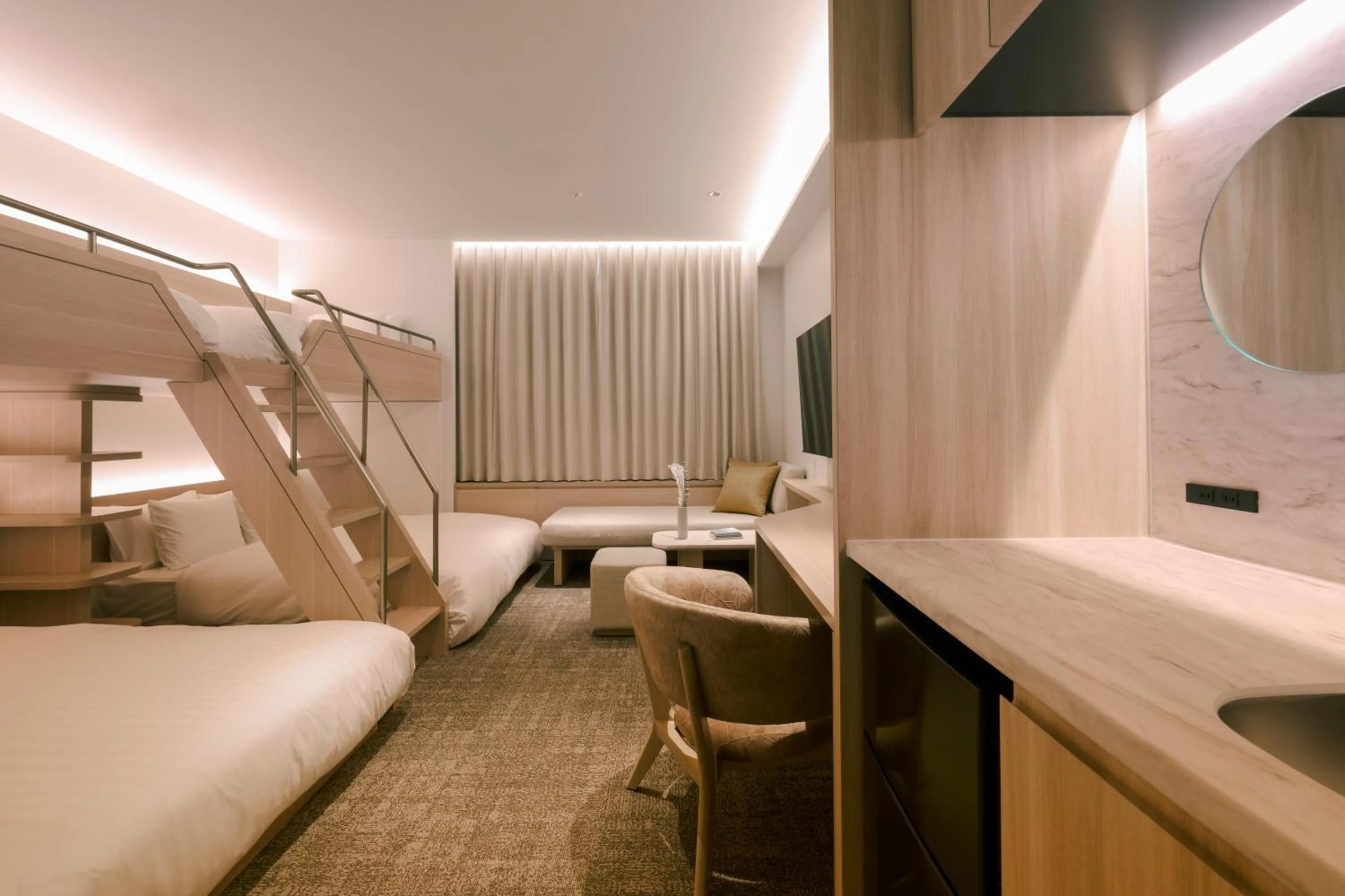 Photo of the whole room, Bed in FAV LUX Nagasaki