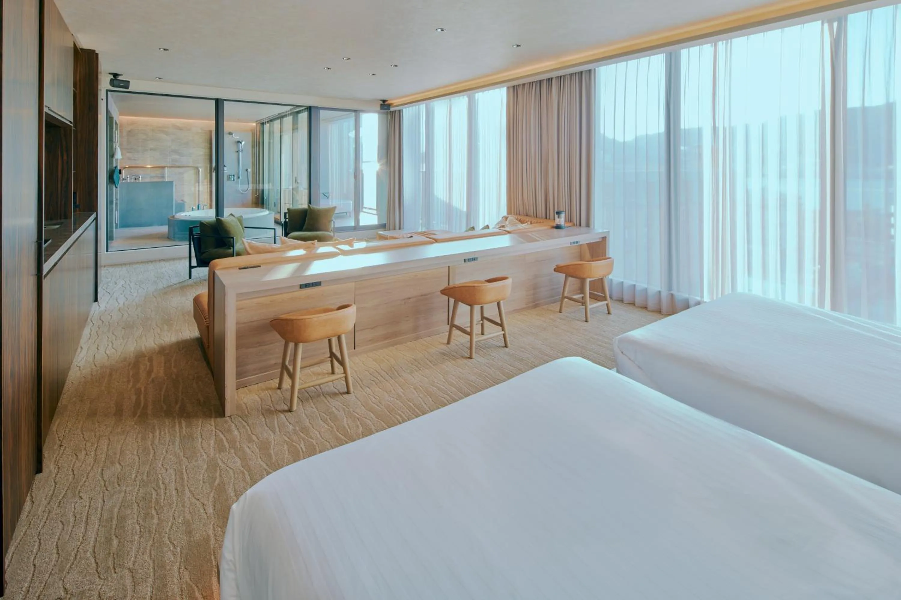 Living room, Bed in FAV LUX Nagasaki