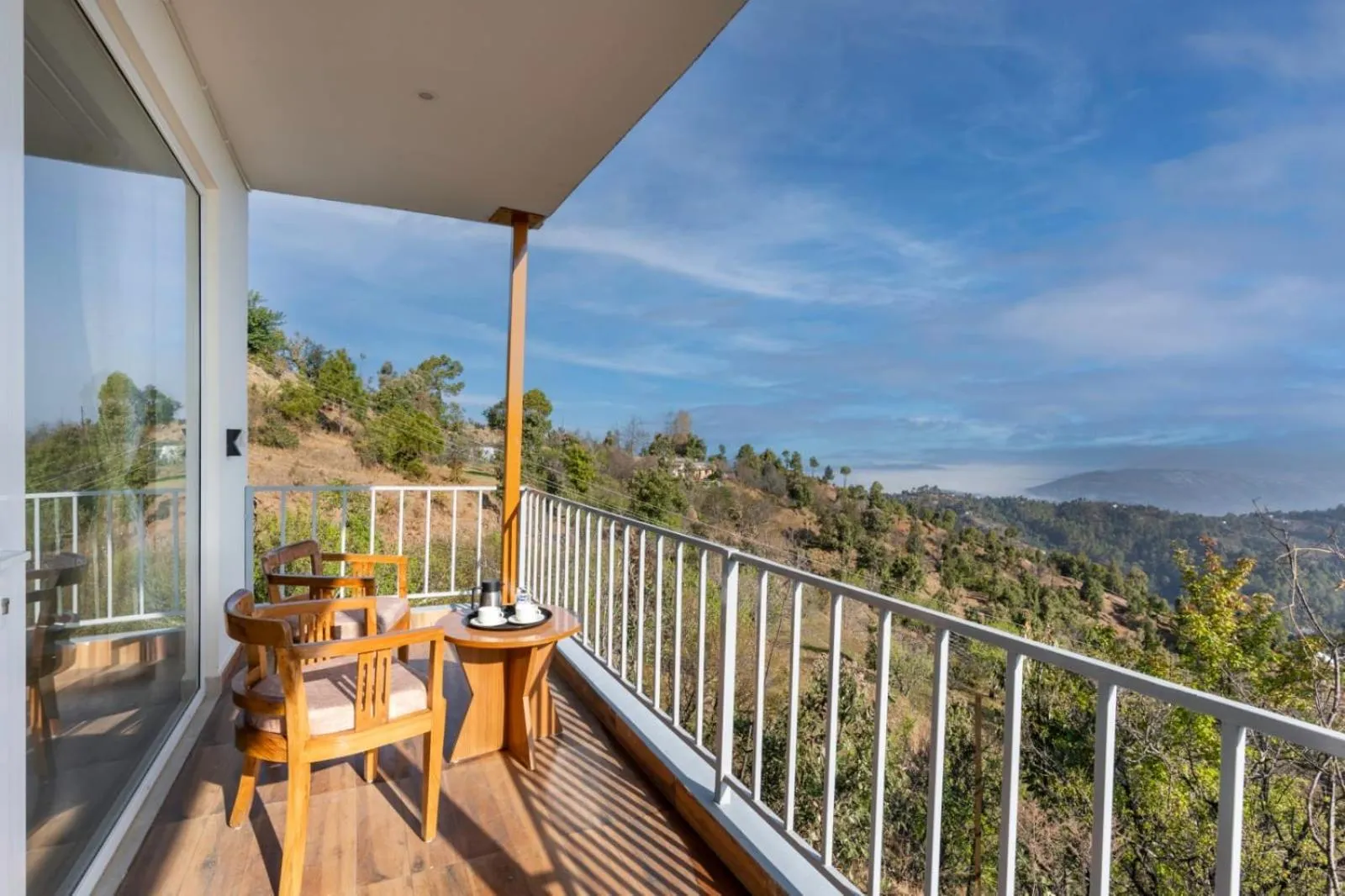 Patio in Shree Parijat Resort - Luxury Resort in Mukteshwar