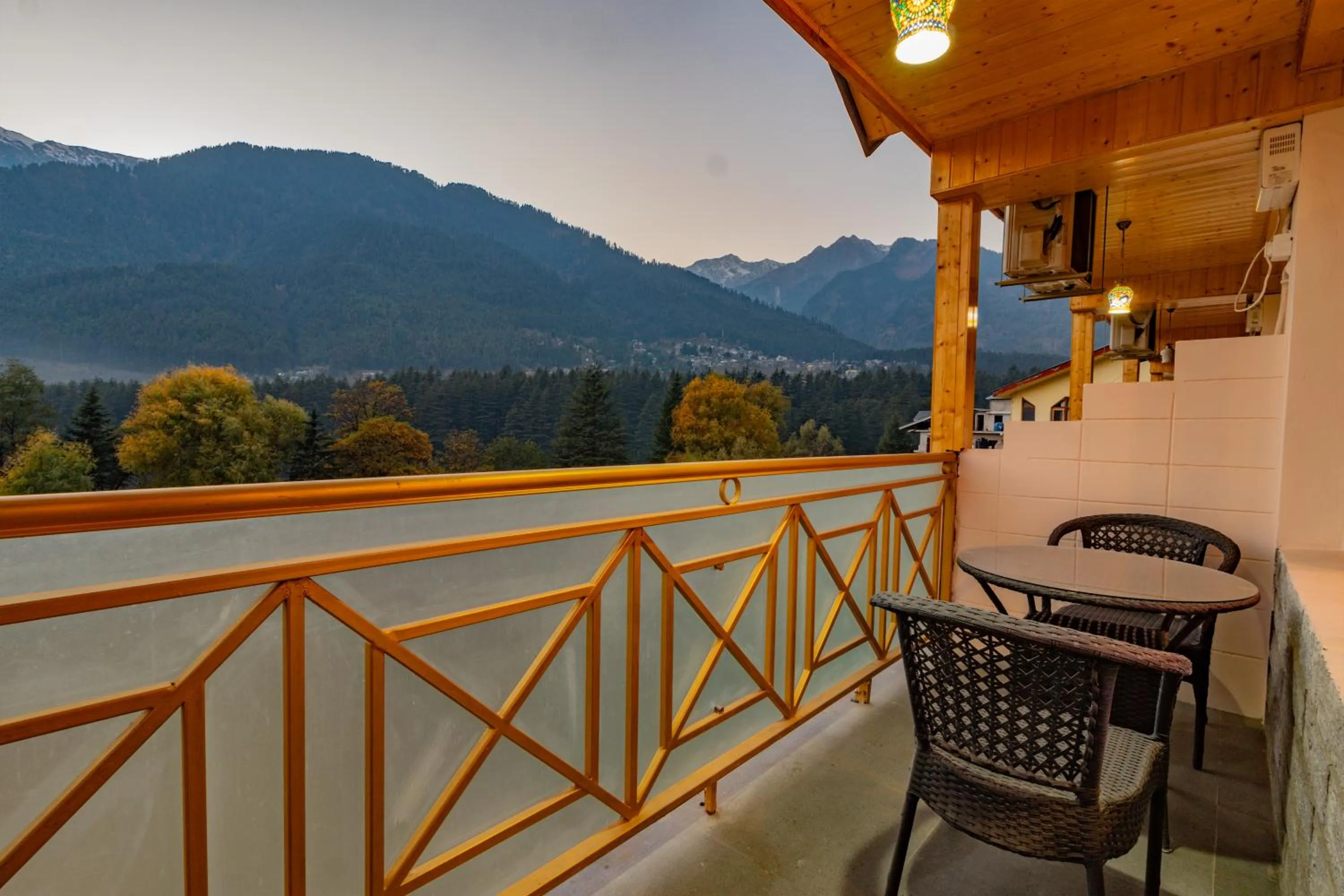 Balcony/Terrace in Hill River Resort By West Western -Property of the Year 2024-25 - Central Heated & Air Cooled, Near Mall Road