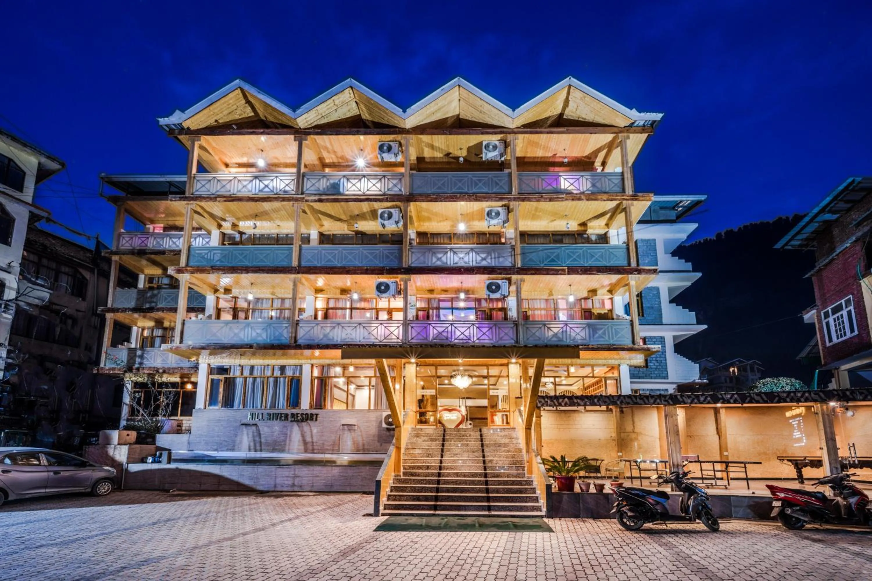 Property building in Hill River Resort By West Western -Property of the Year 2024-25 - Central Heated & Air Cooled, Near Mall Road