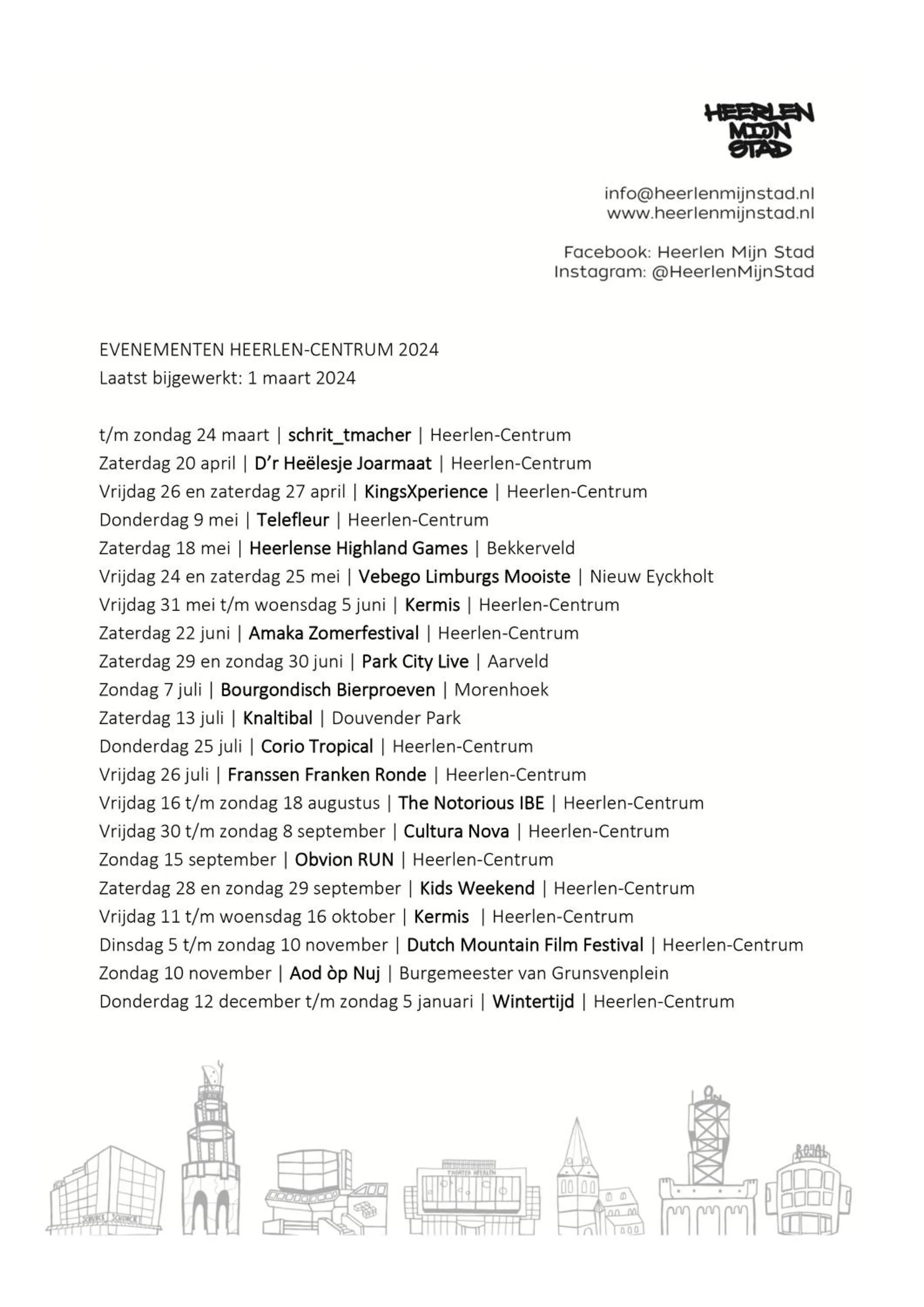 Area and facilities in Stadshotel Heerlen