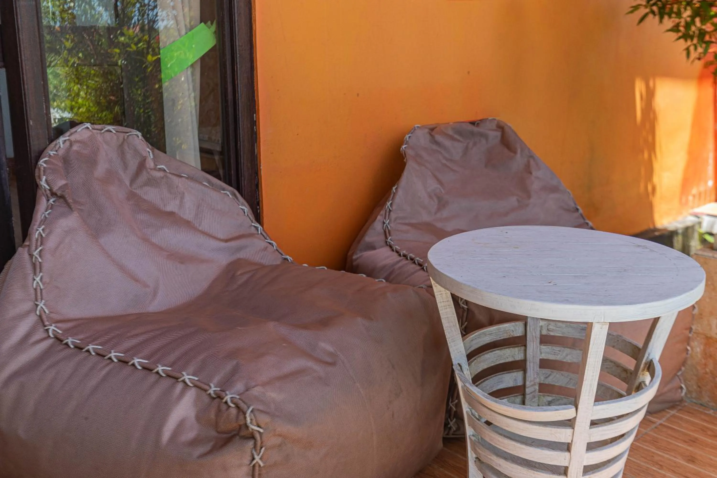 Seating area in La Village Hill View