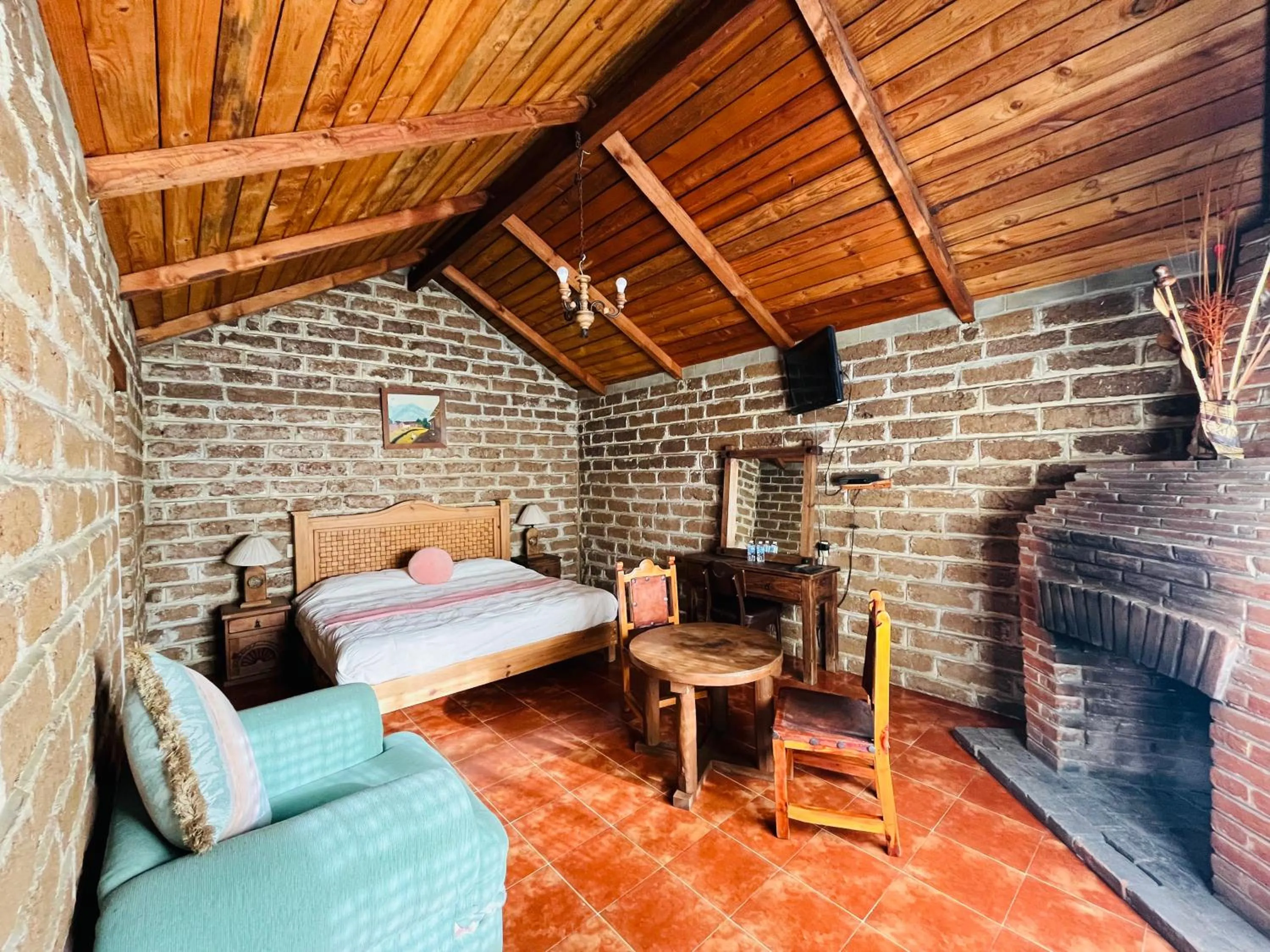 Bed in Cabañas Los Cactus