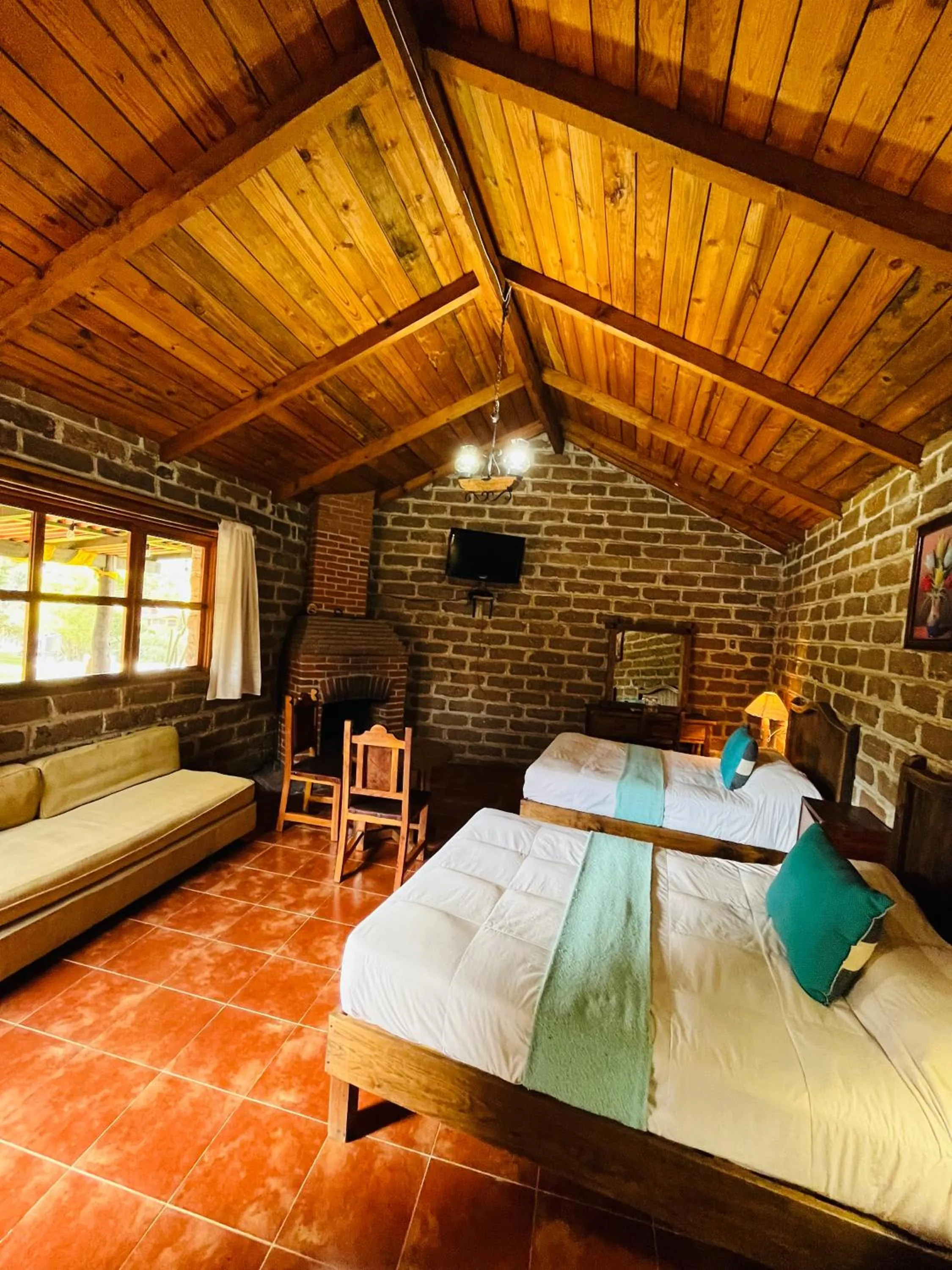 Bed in Cabañas Los Cactus