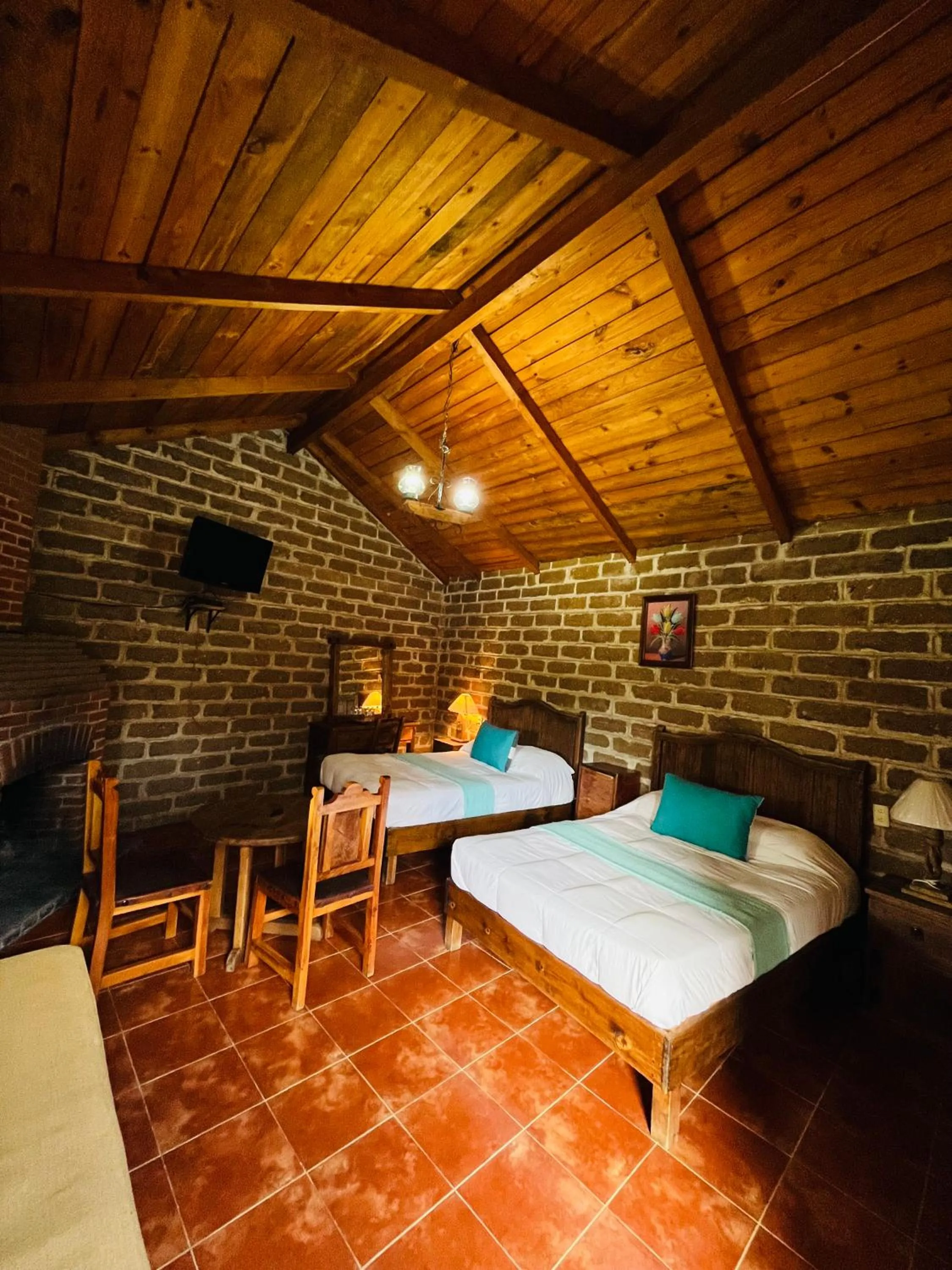 Bed in Cabañas Los Cactus