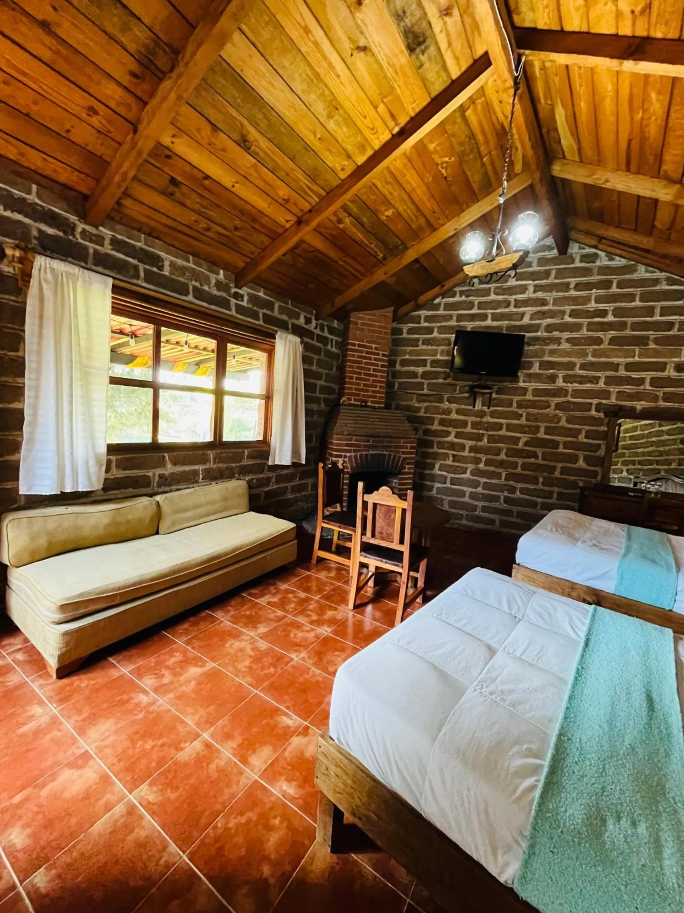 Bed in Cabañas Los Cactus