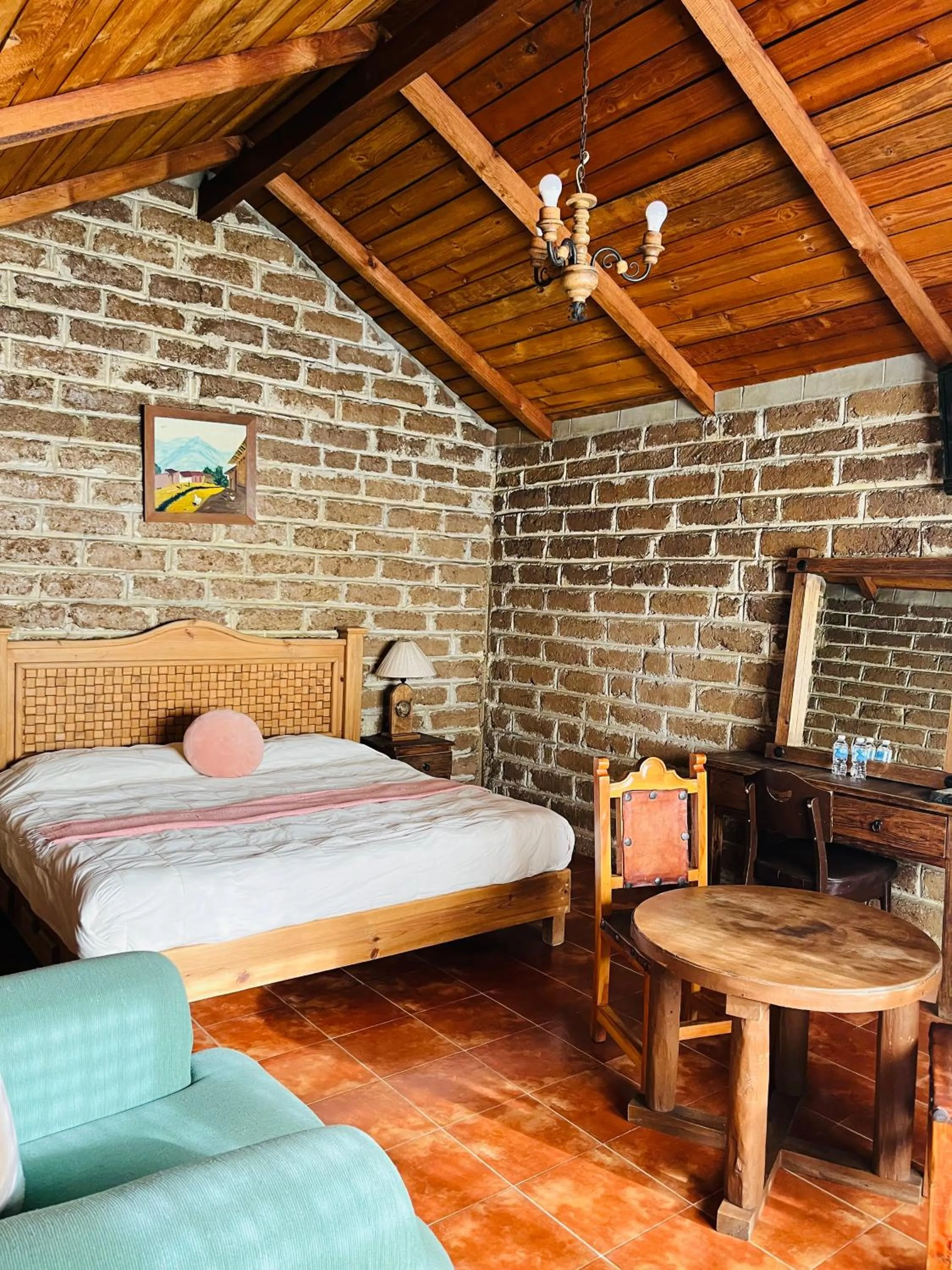 Bed in Cabañas Los Cactus