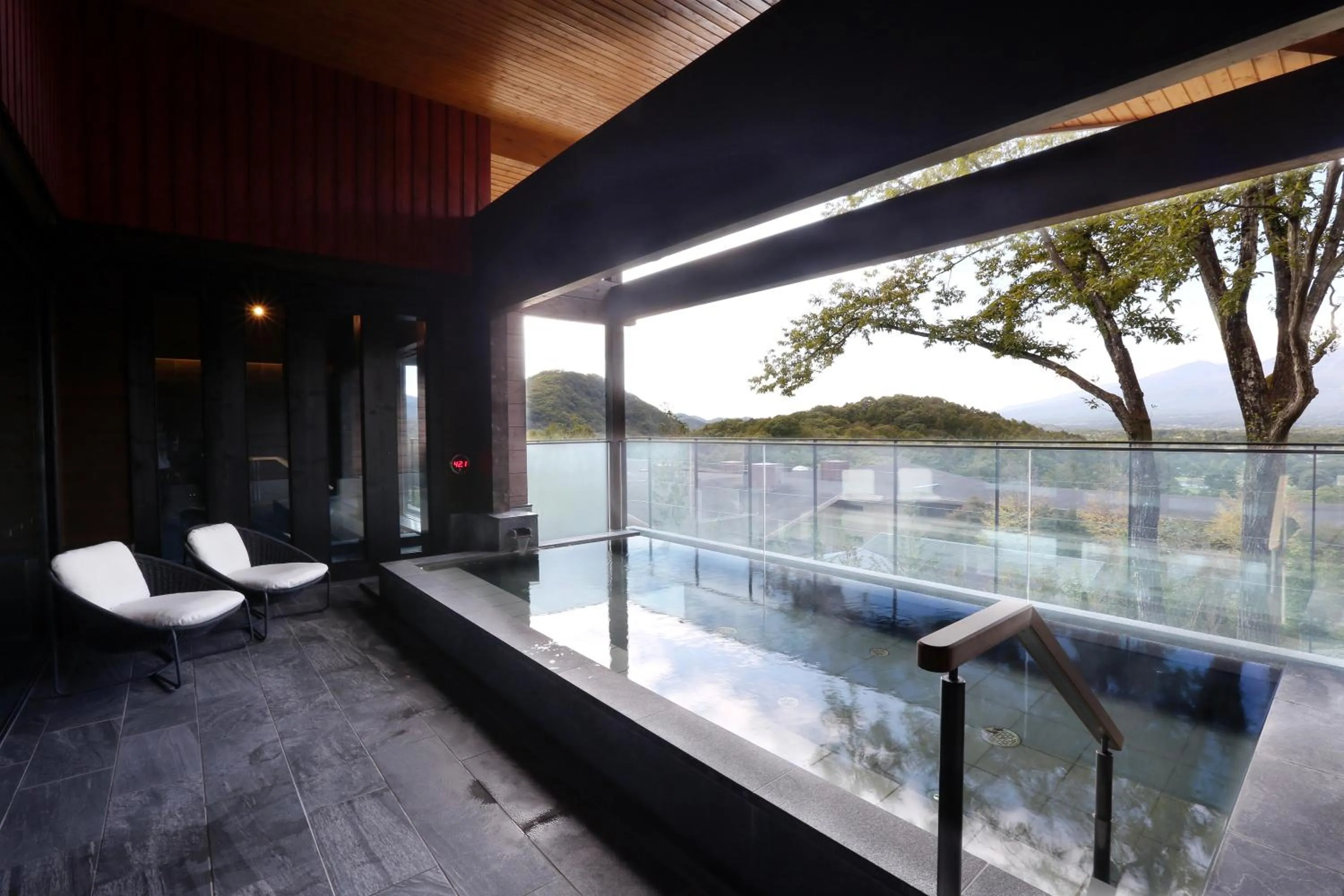 Open Air Bath in Karuizawa Asama Prince Hotel