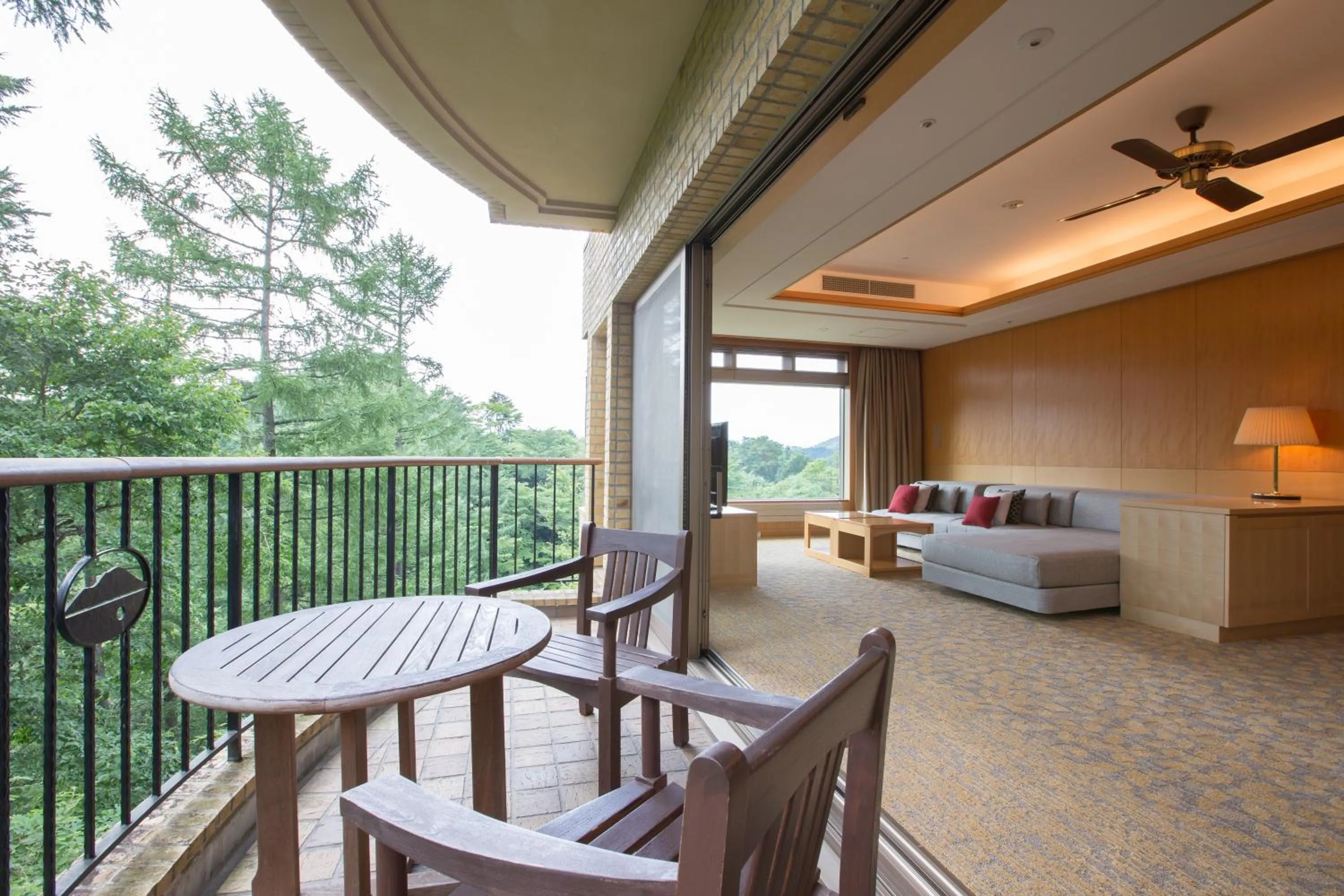 Balcony/Terrace, Bed in Karuizawa Asama Prince Hotel