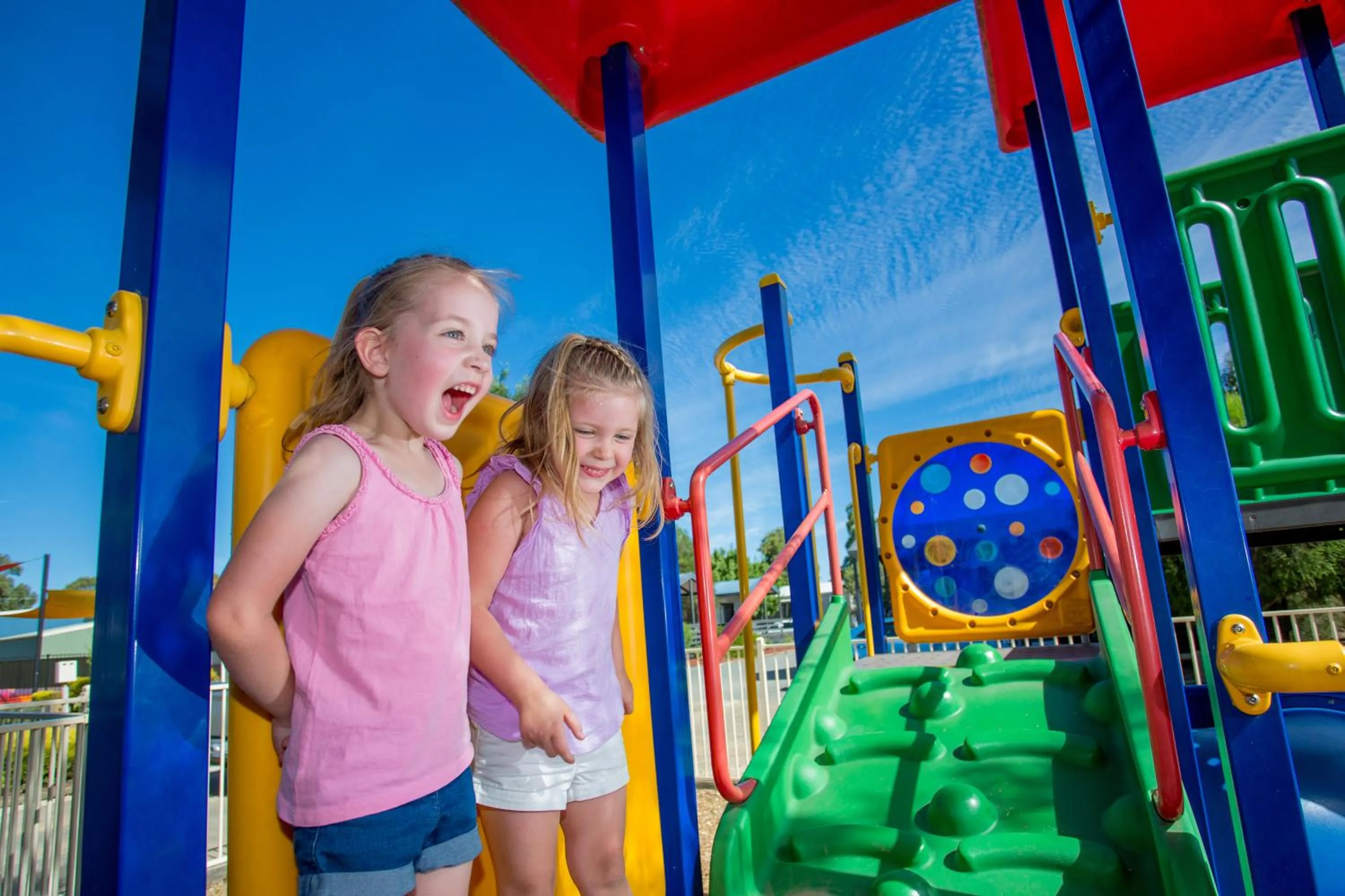 Children play ground in BIG4 Shepparton Park Lane Holiday Park