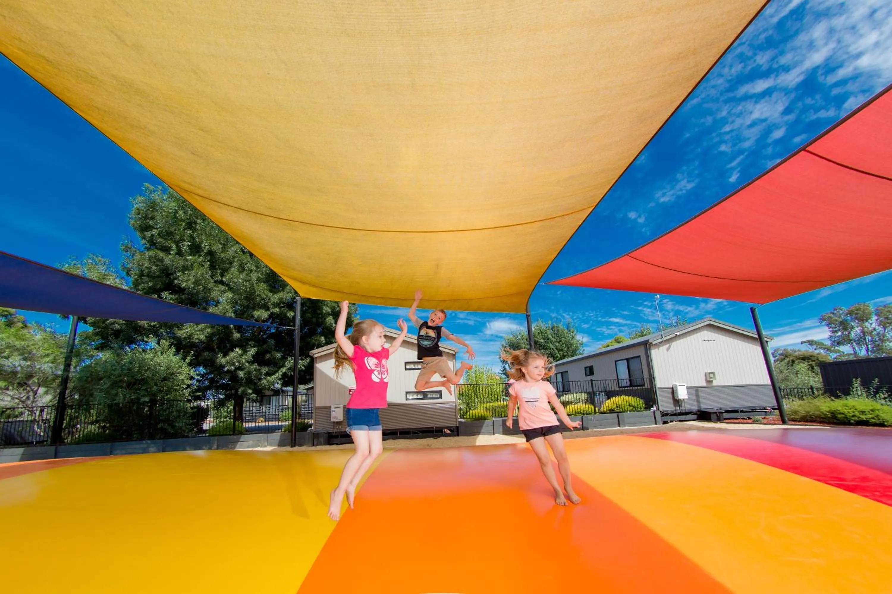 Children play ground in BIG4 Shepparton Park Lane Holiday Park