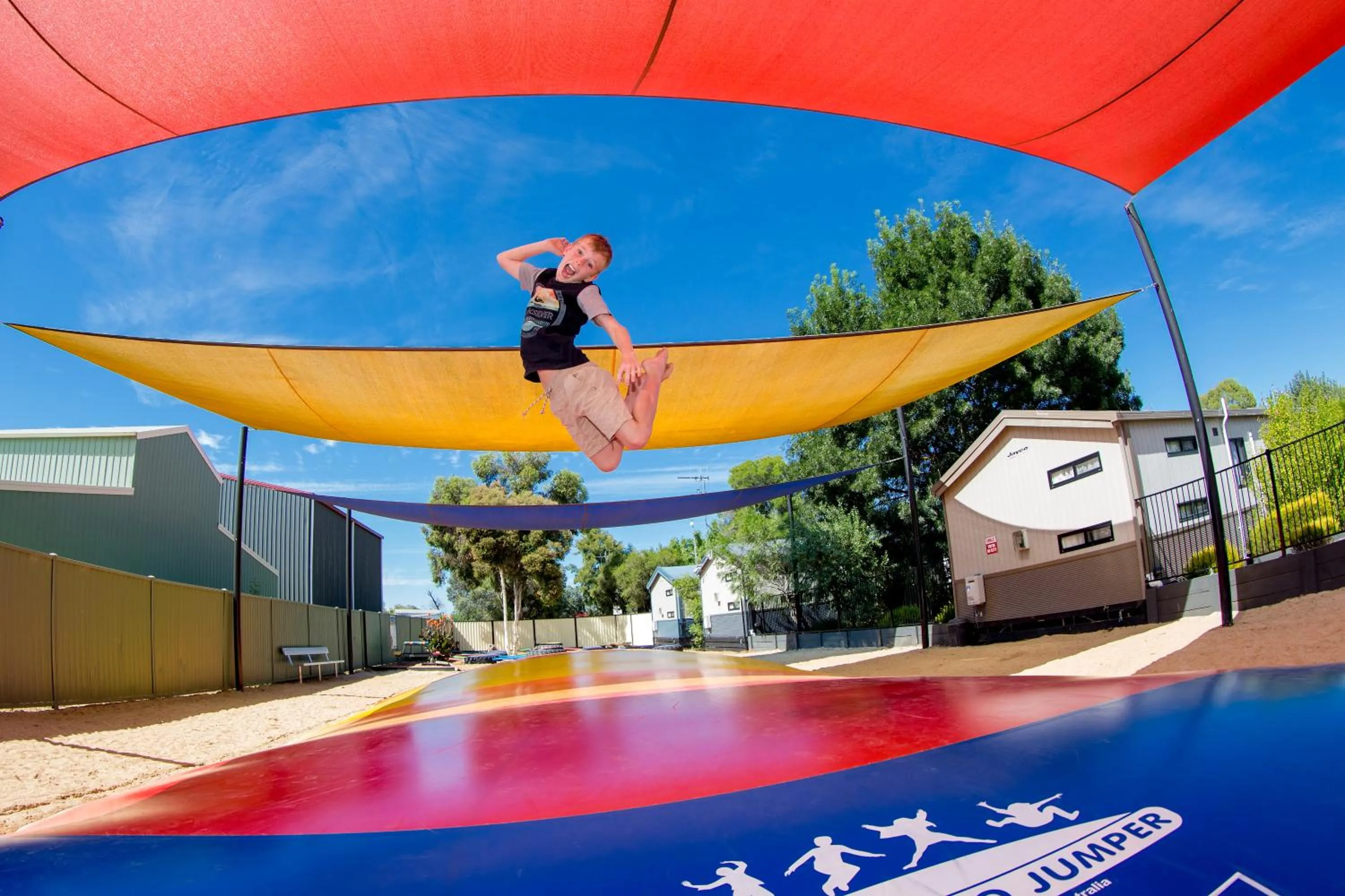 Children play ground in BIG4 Shepparton Park Lane Holiday Park