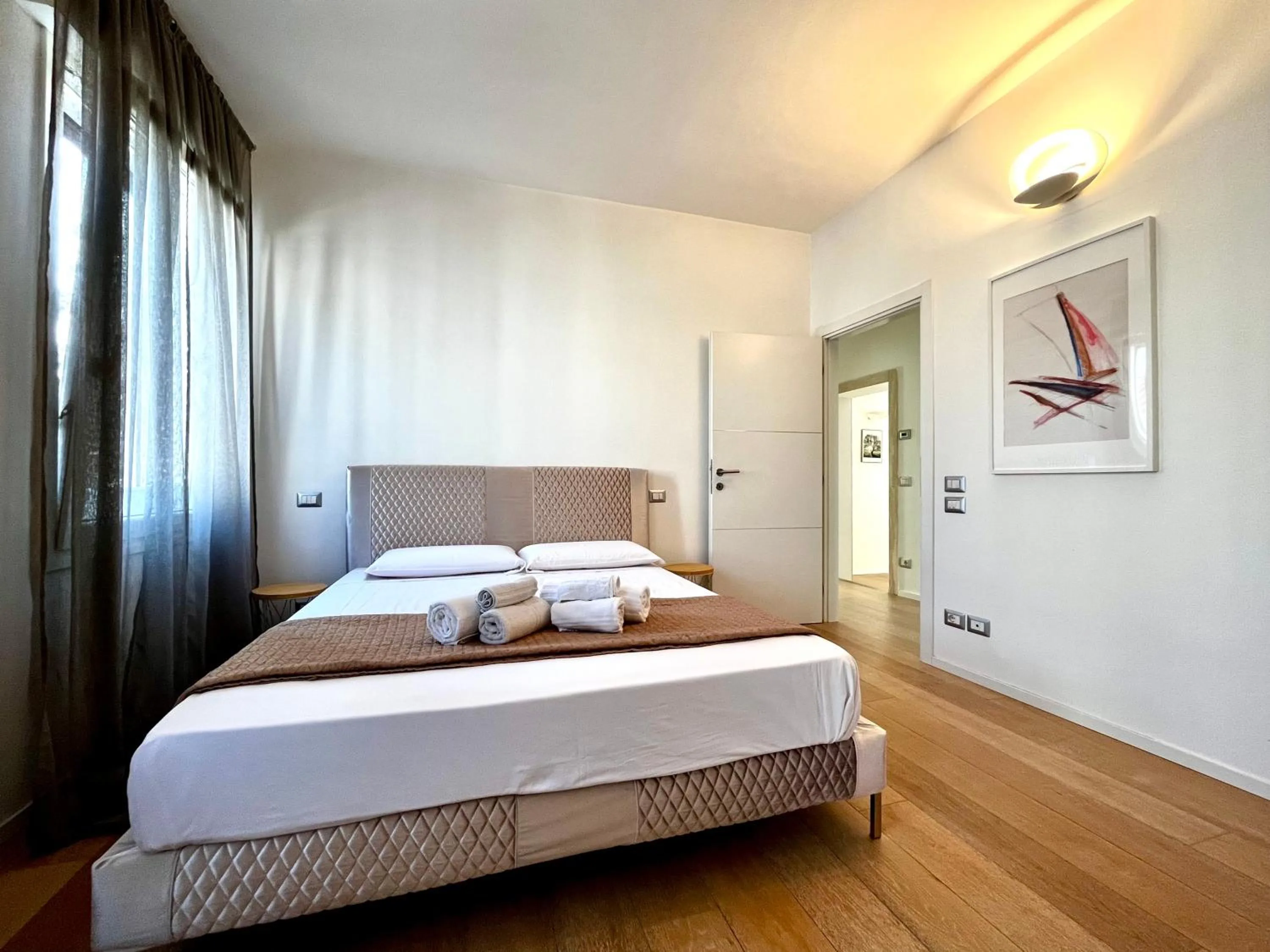 Bedroom, Bed in Appartamento Fusinato - Relax in centro