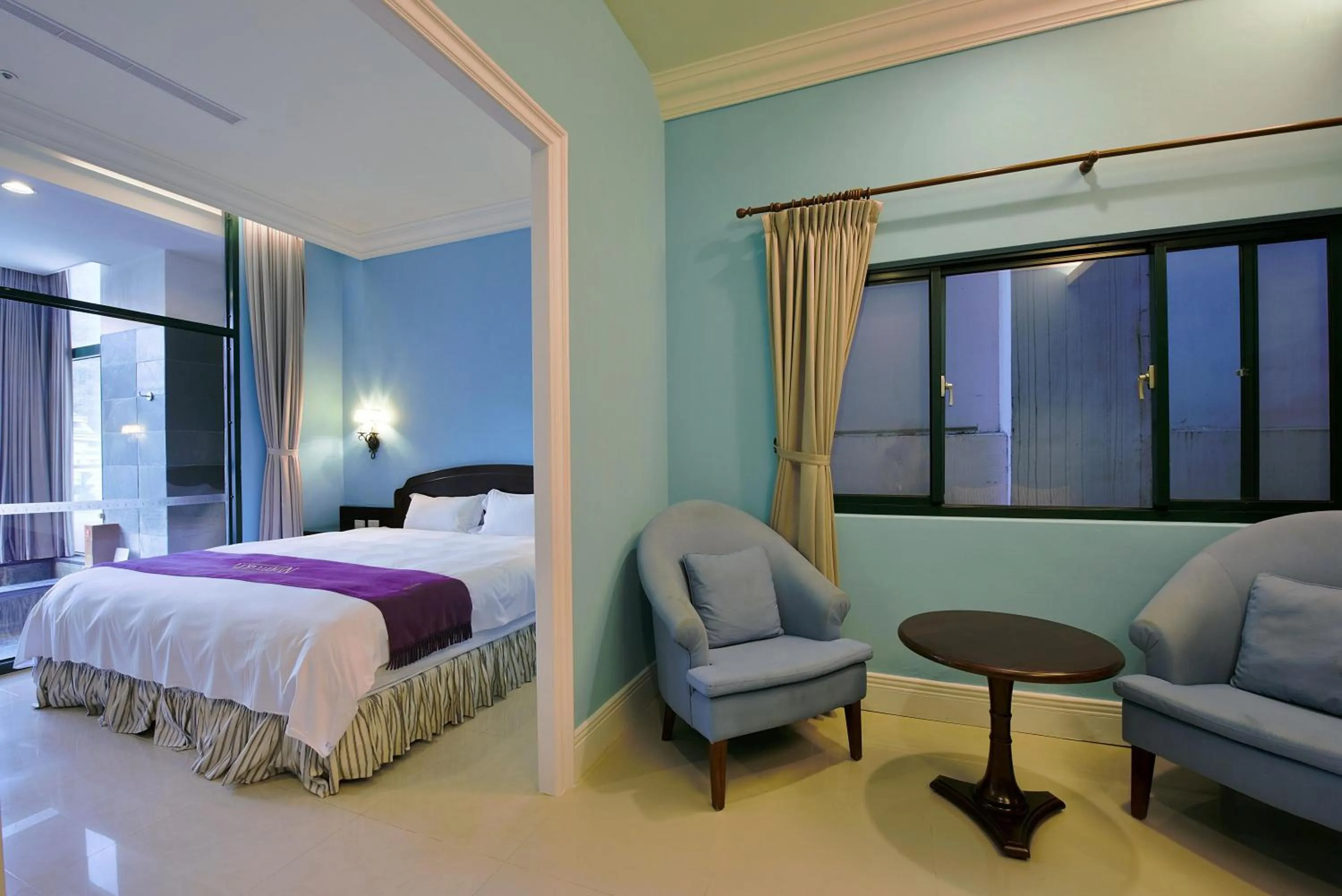 Bed in Muen Hot Spring Hotel