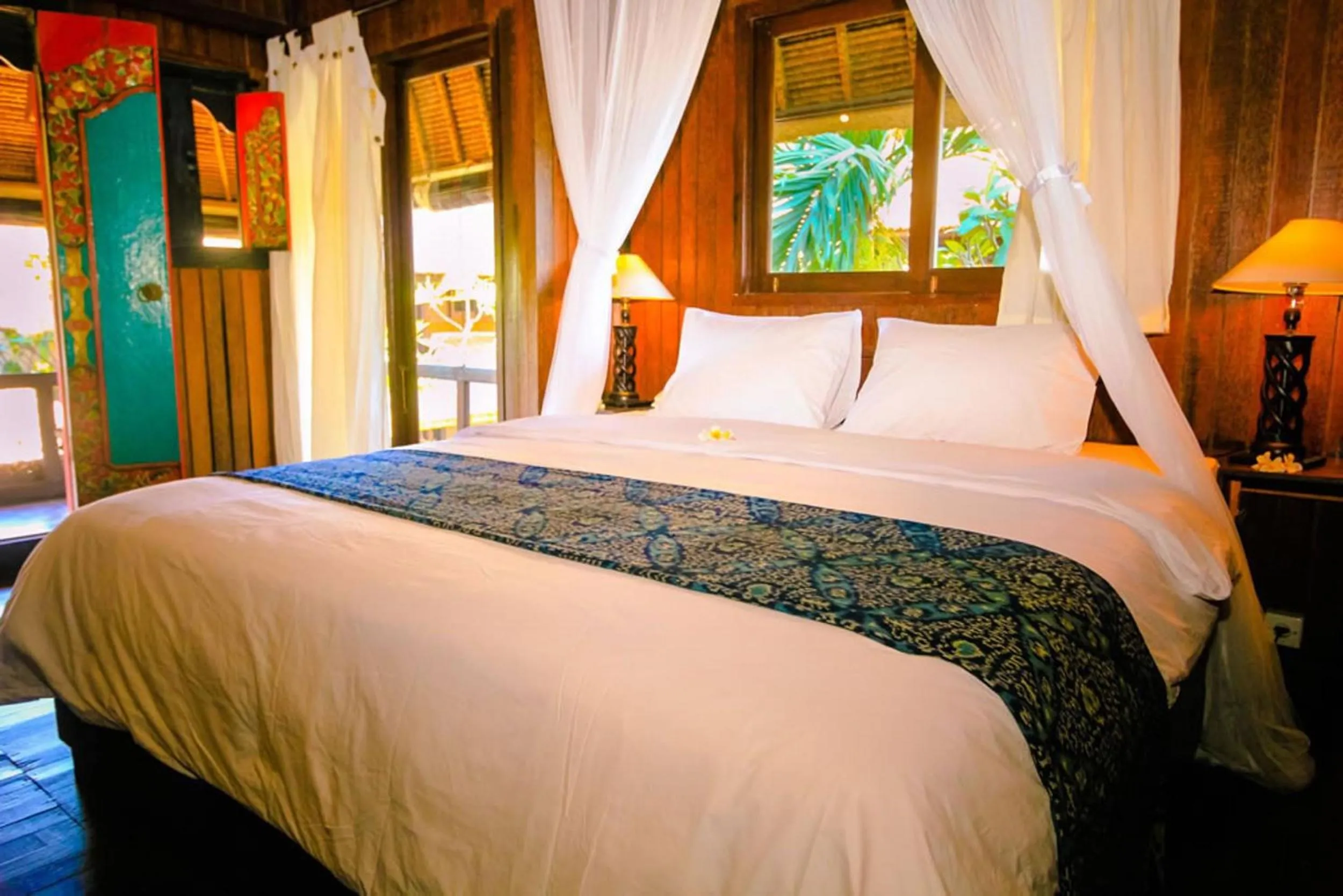 Decorative detail, Bed in Radiant Jepun Villa