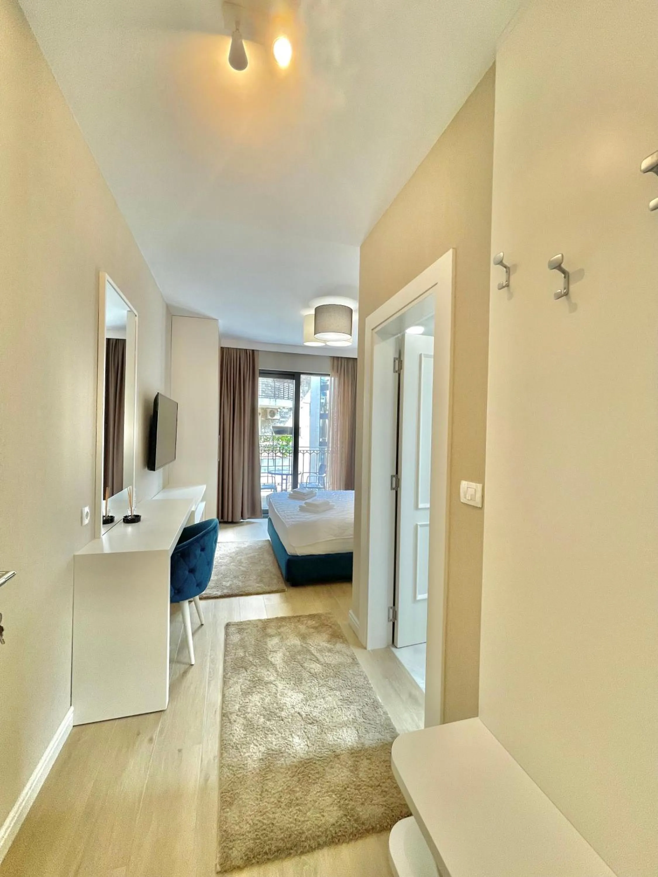 Bed in Comfort Apartments Pasha