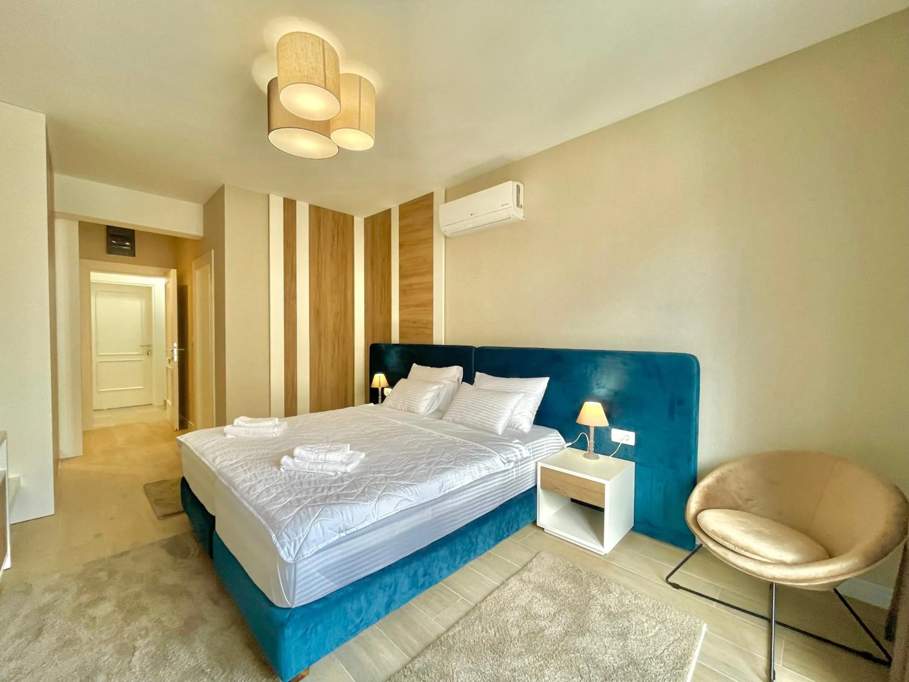 Bed in Comfort Apartments Pasha