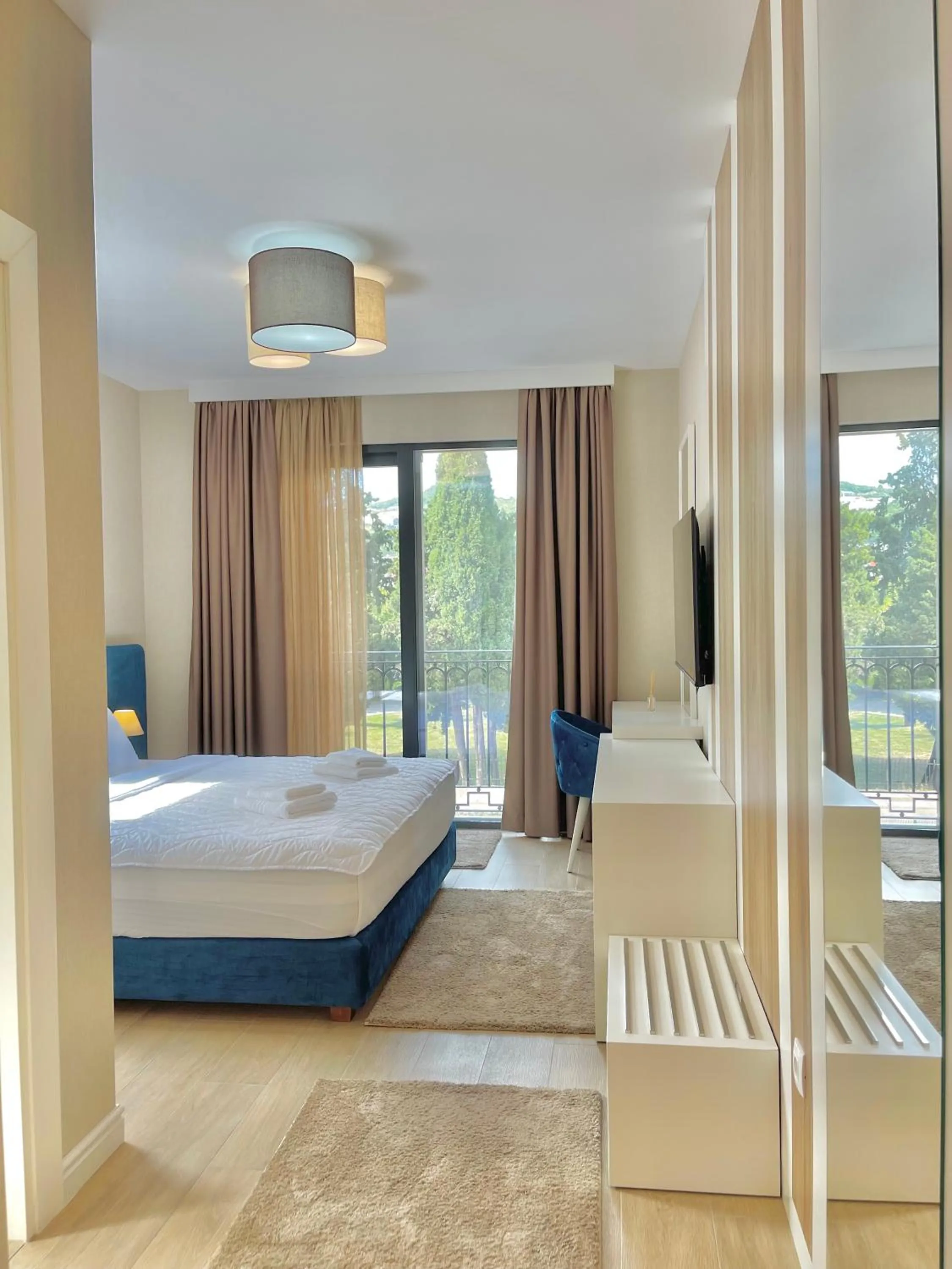 Bed in Comfort Apartments Pasha