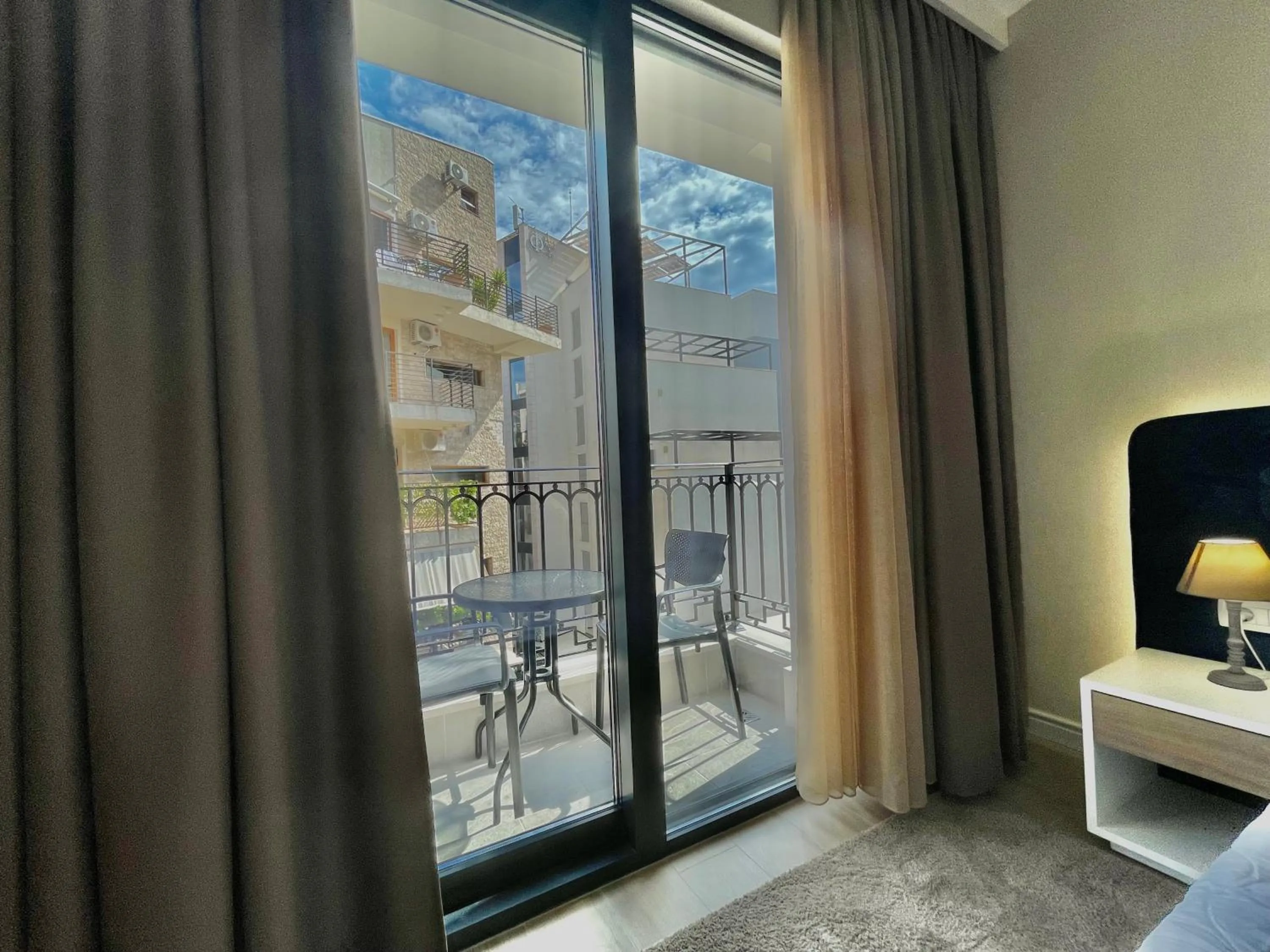 Balcony/Terrace, Bed in Comfort Apartments Pasha