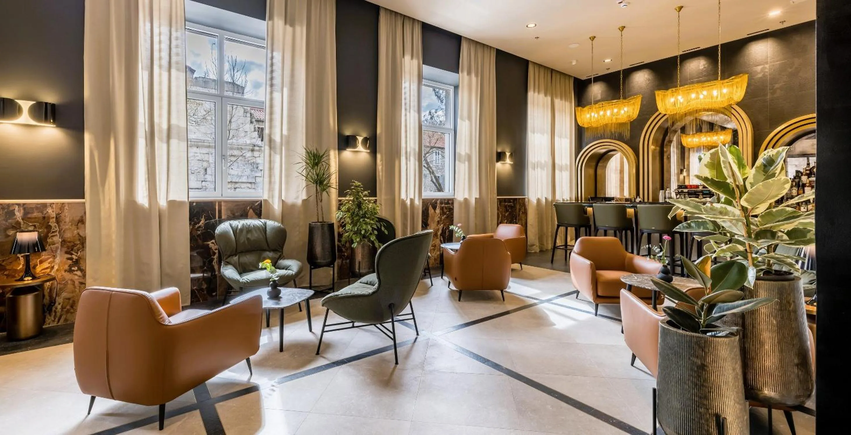 Lounge or bar in Cornaro Hotel