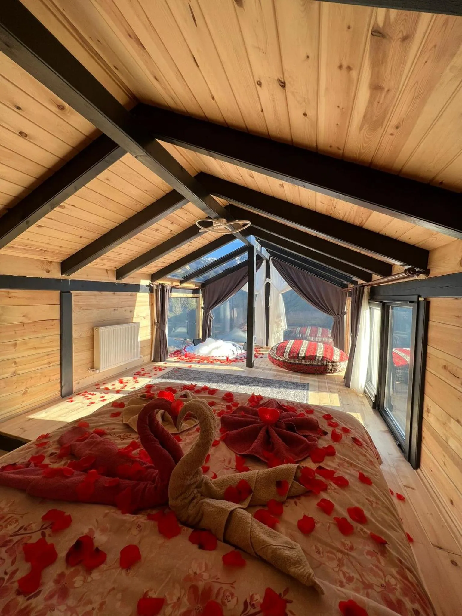 Bed in Peruma otel bungalov