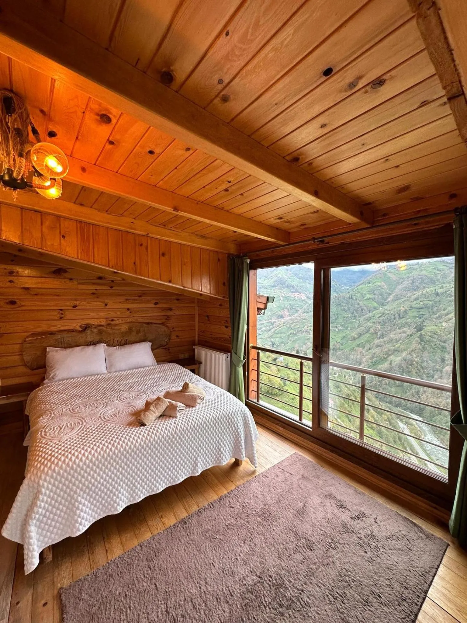 Bed in Peruma otel bungalov