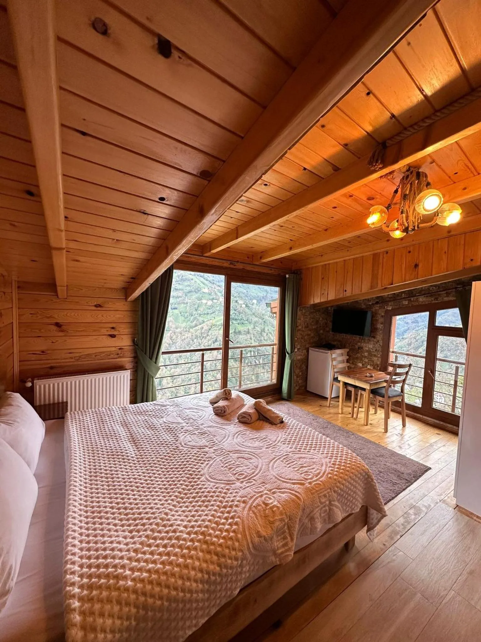 Bed in Peruma otel bungalov