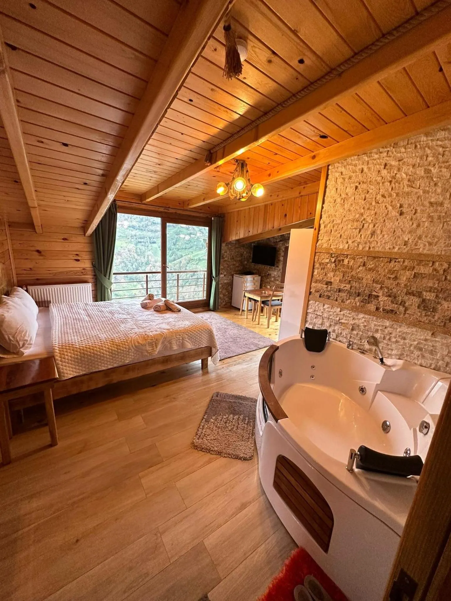 Bed in Peruma otel bungalov