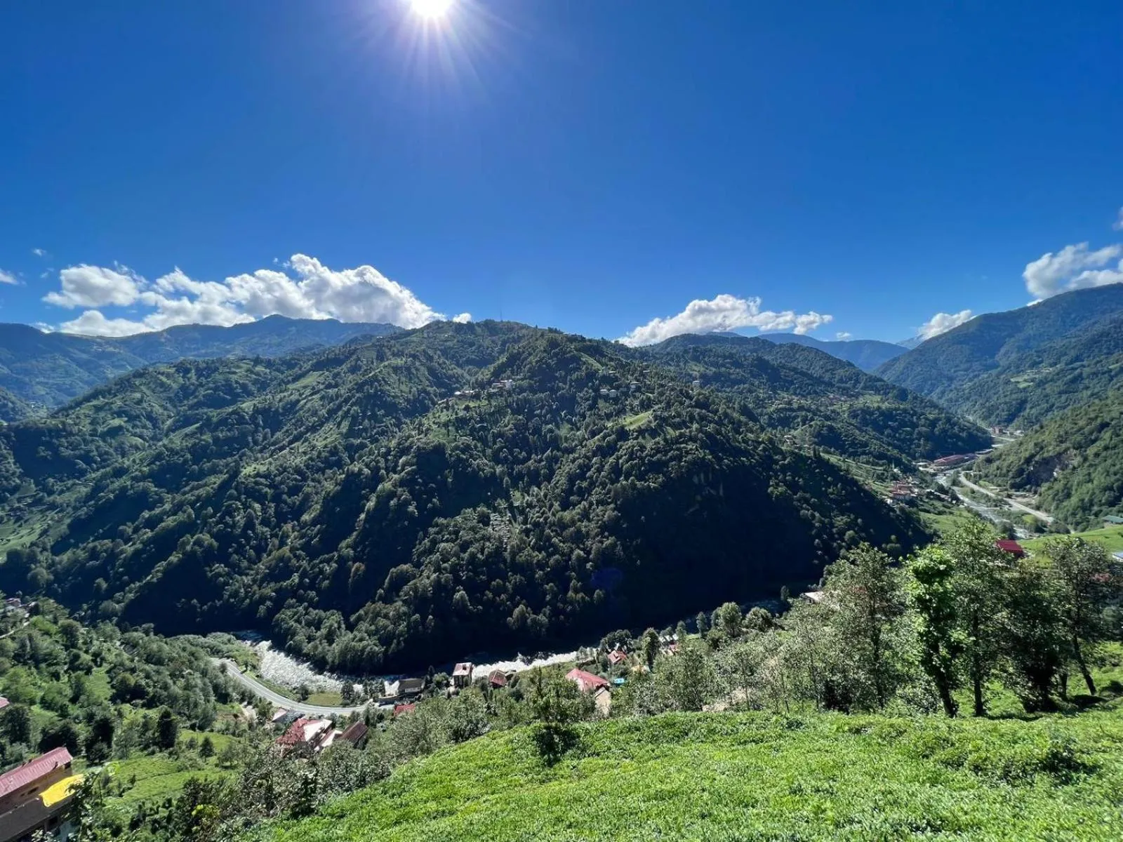 Mountain view in Peruma otel bungalov